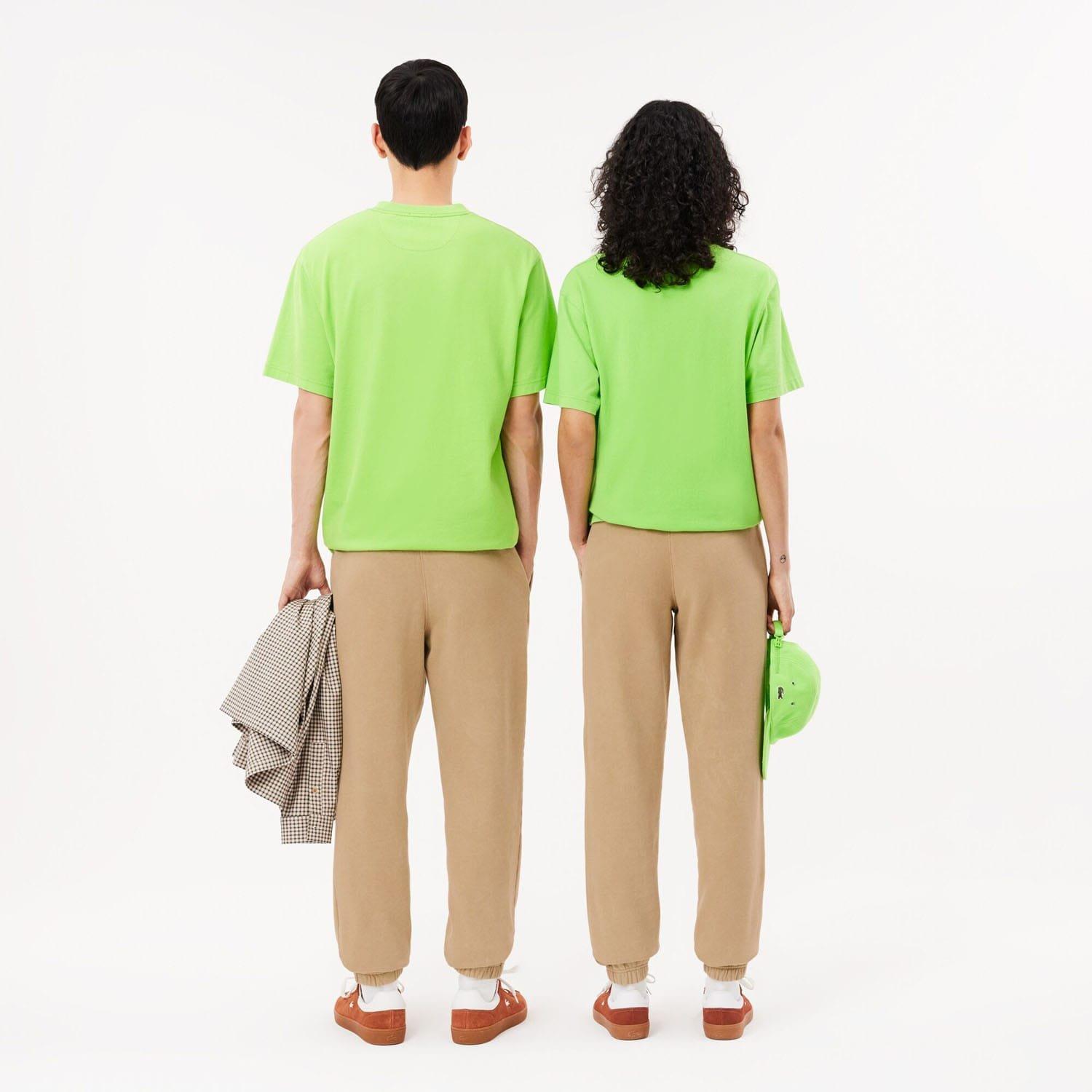 Beige - Lacoste - Regular Fit Cotton Sweatpants - 2