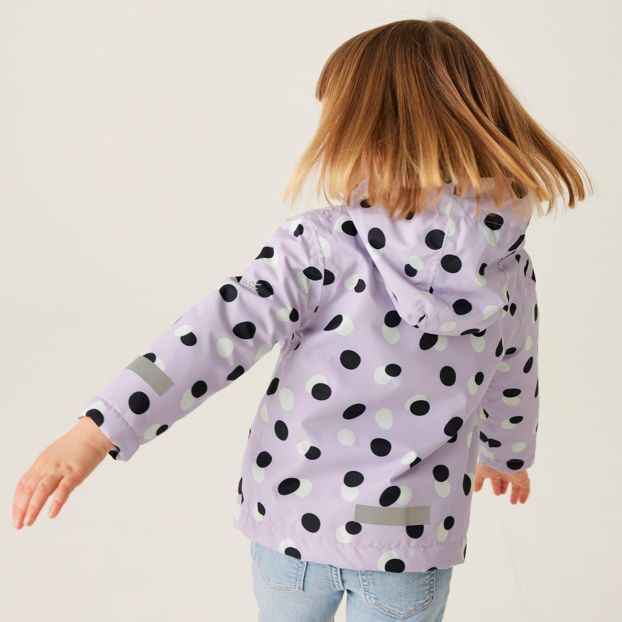 Brown - Regatta - Unisex Kids Animal Rainy Day Waterproof Insulated Jacket - 2