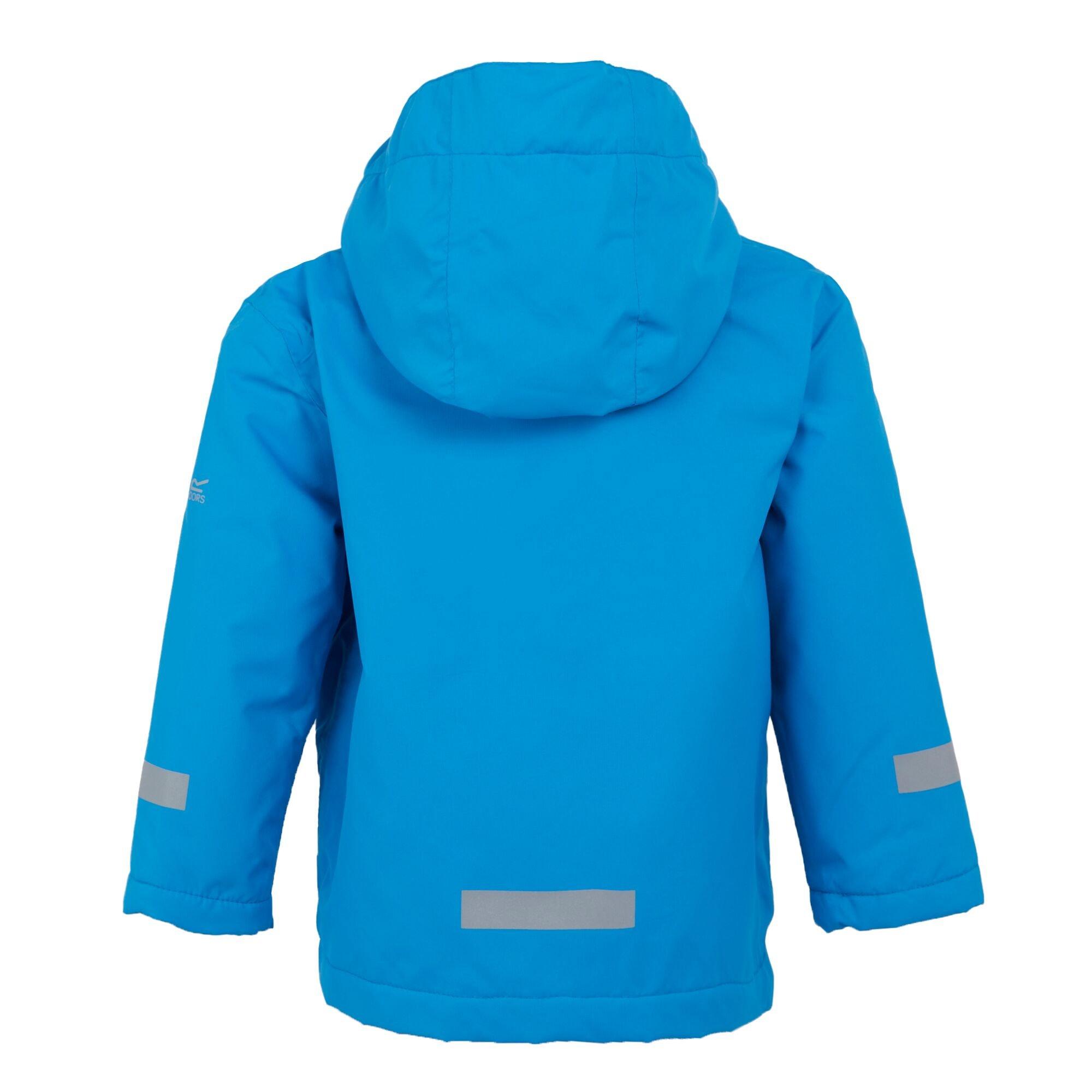 Blue - Regatta - Unisex Kids Animal Rainy Day Waterproof Insulated Jacket - 6