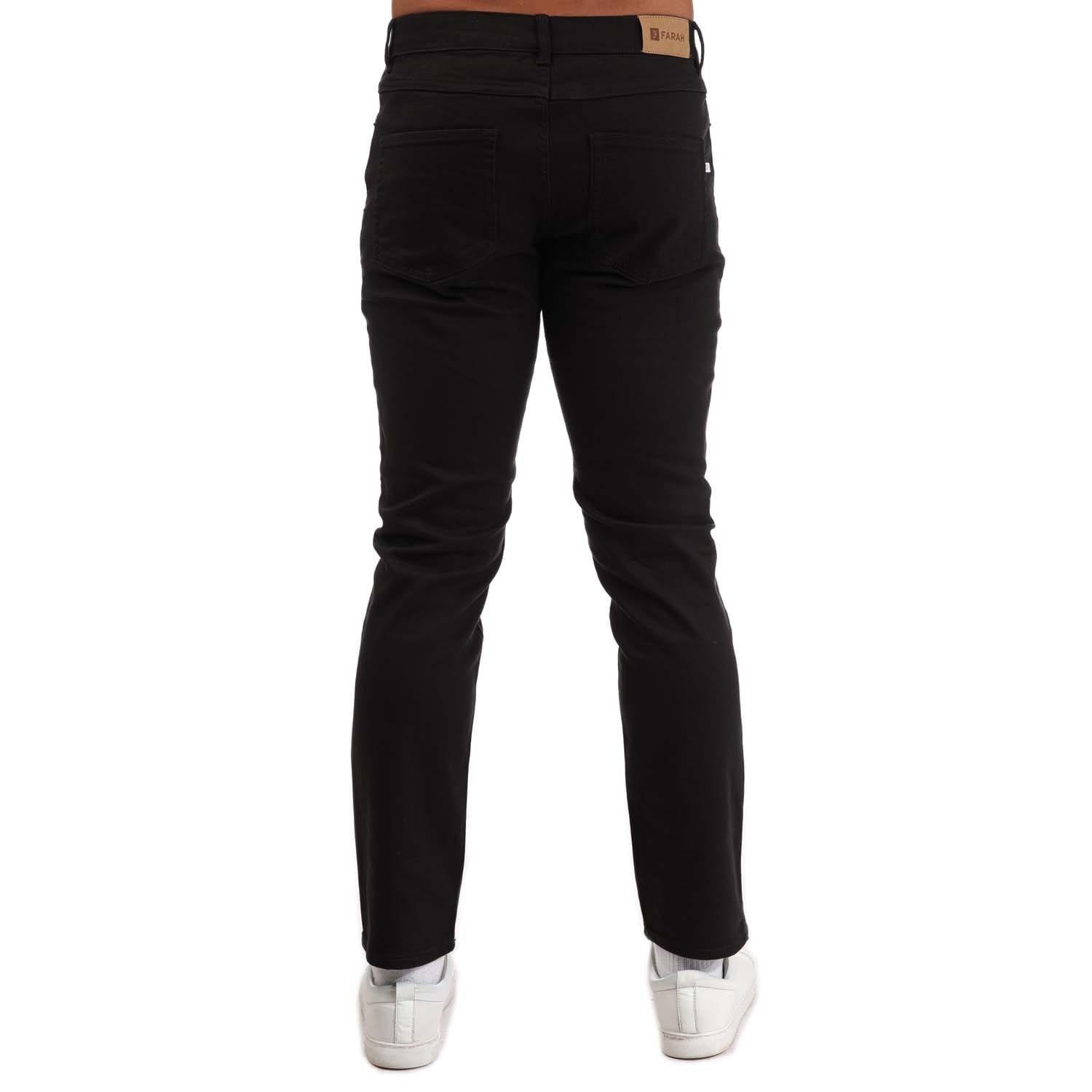 Black - Farah - Lawson Regular Fit Stretch Jeans - 2