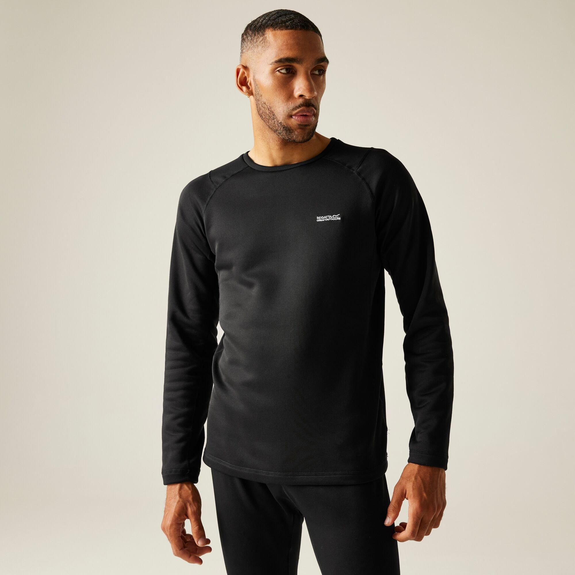 Black - Regatta - Men's Thermal Baselayer Set - 1