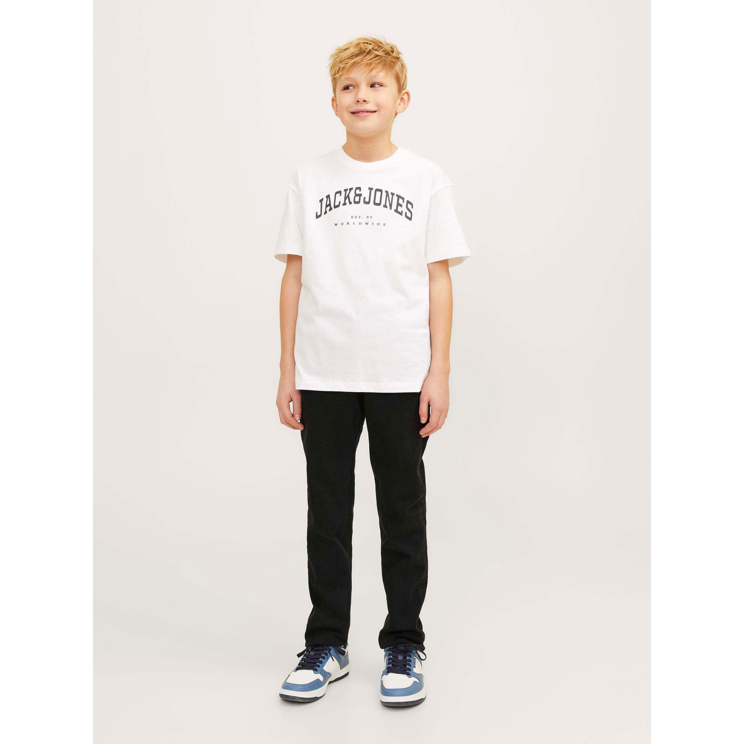 Crni trapke - Jack and Jones - Slim Elasticated Glenn Jeans Infant - 4