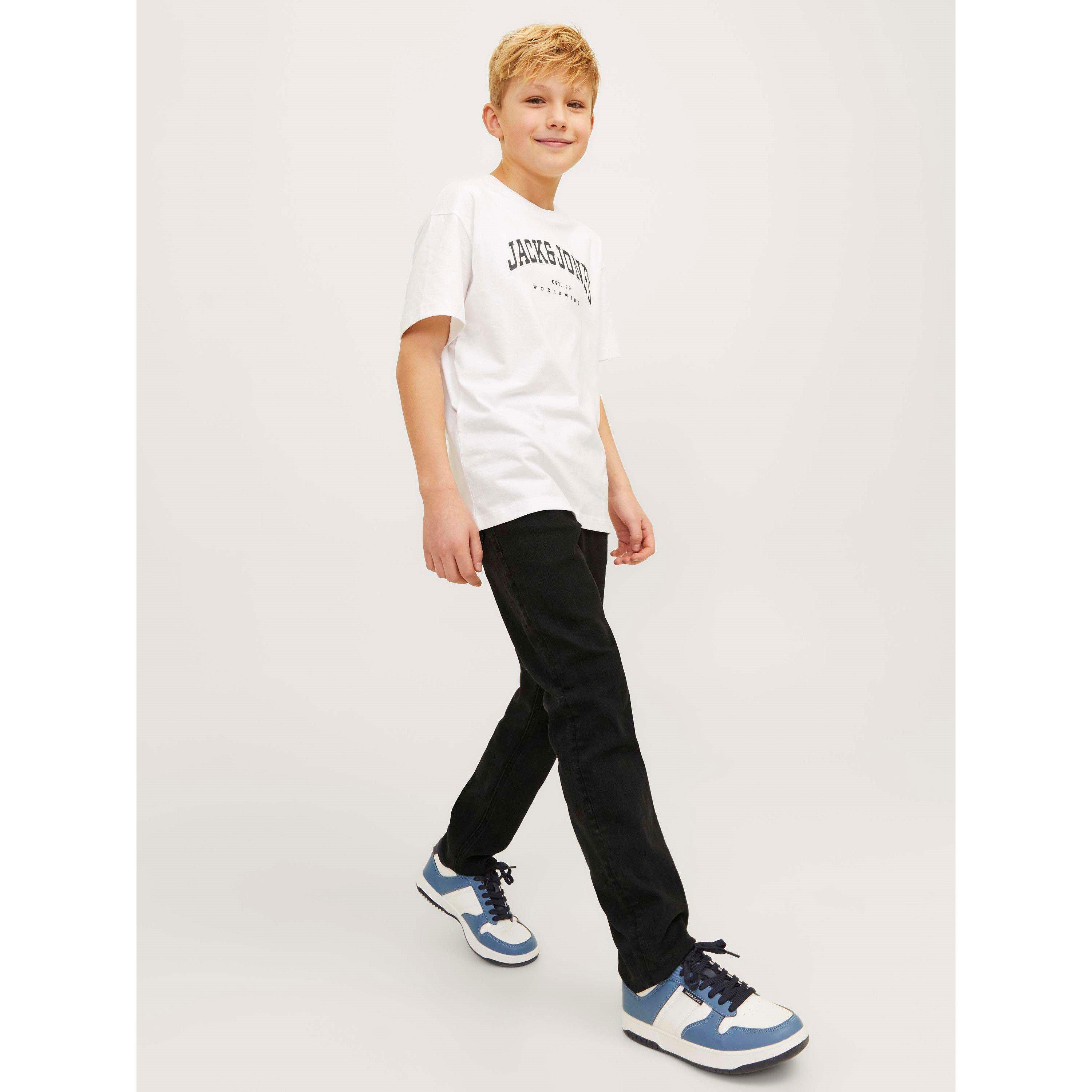 Crni trapke - Jack and Jones - Slim Elasticated Glenn Jeans Infant - 8