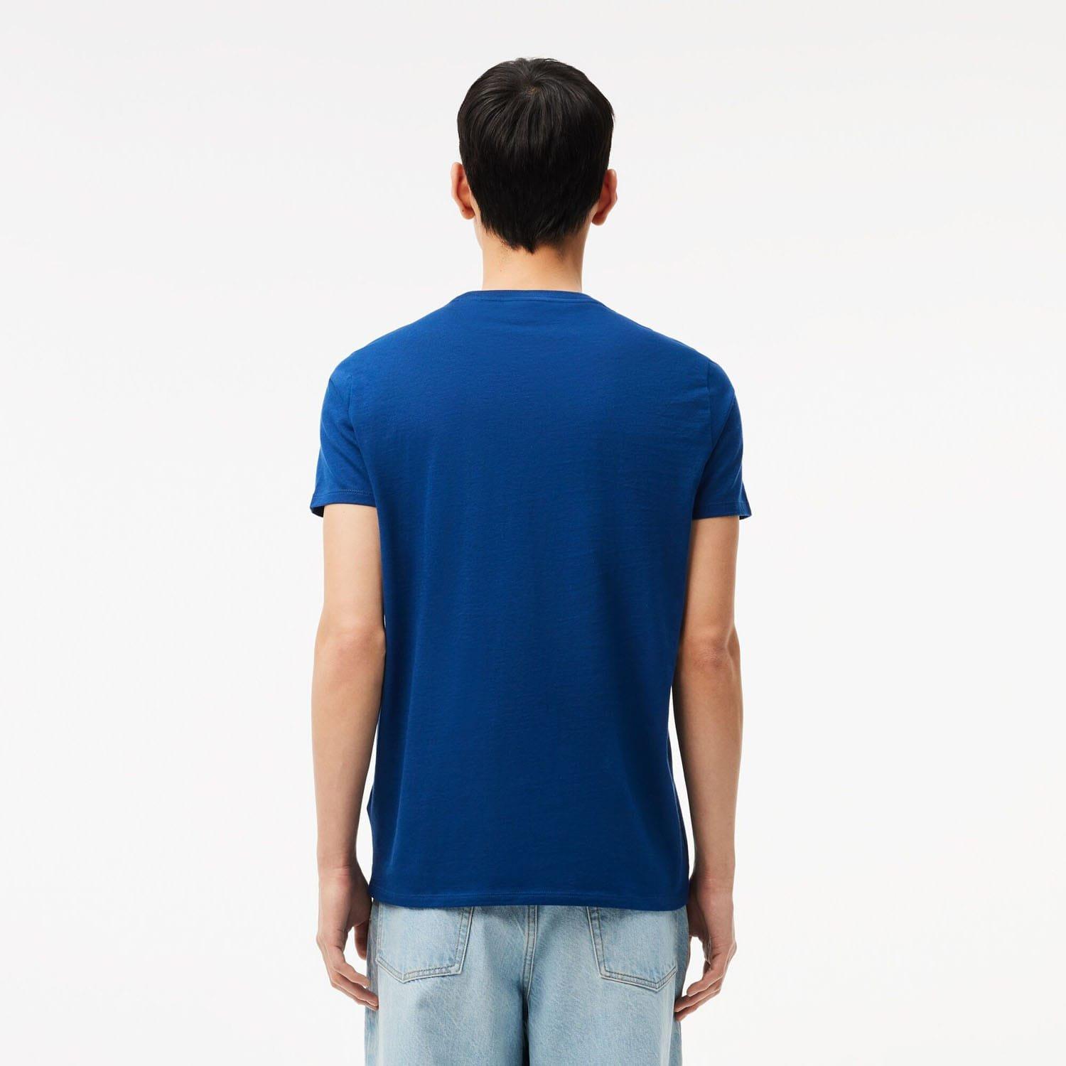 Blue - Lacoste - Cotton Pima T-Shirt - 2