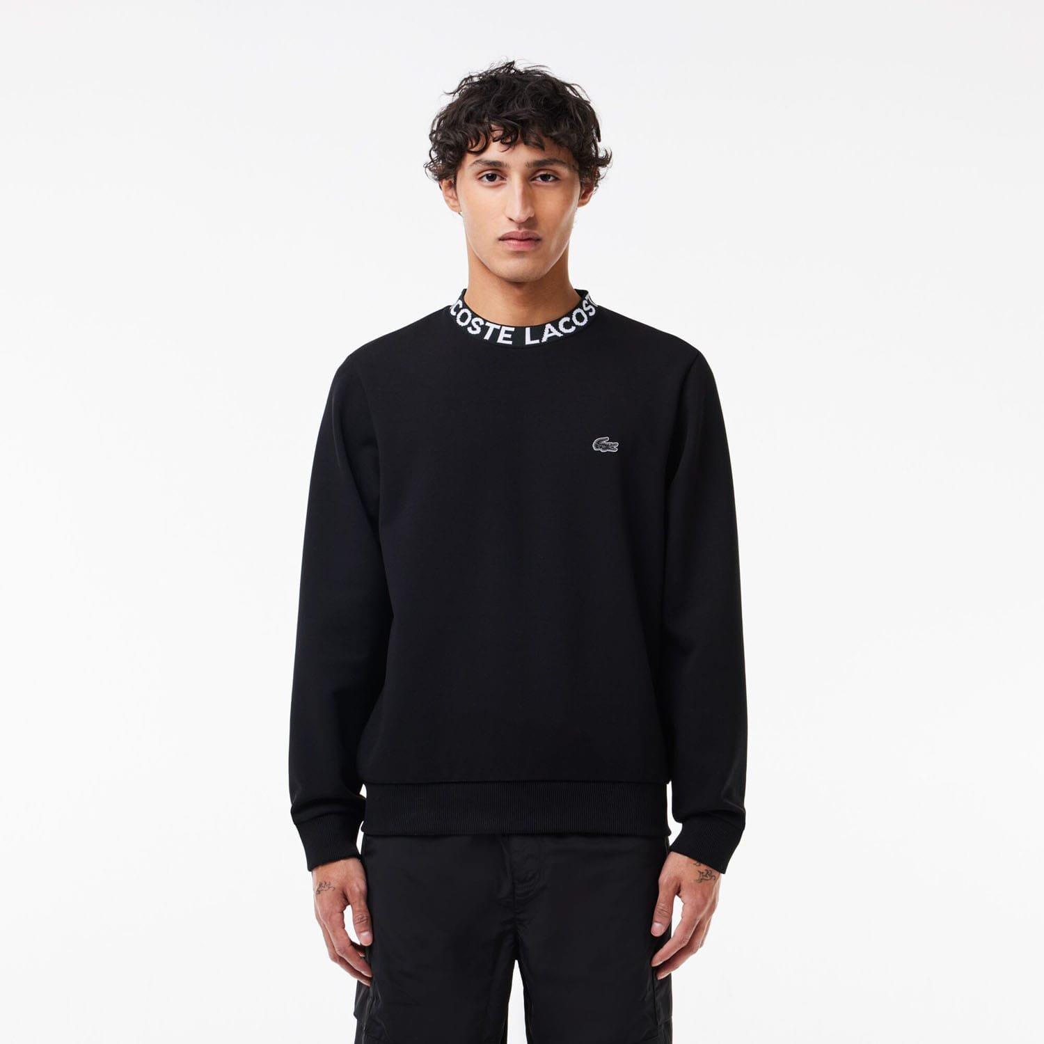 Black - Lacoste - Logo Crewneck Sweatshirt - 1