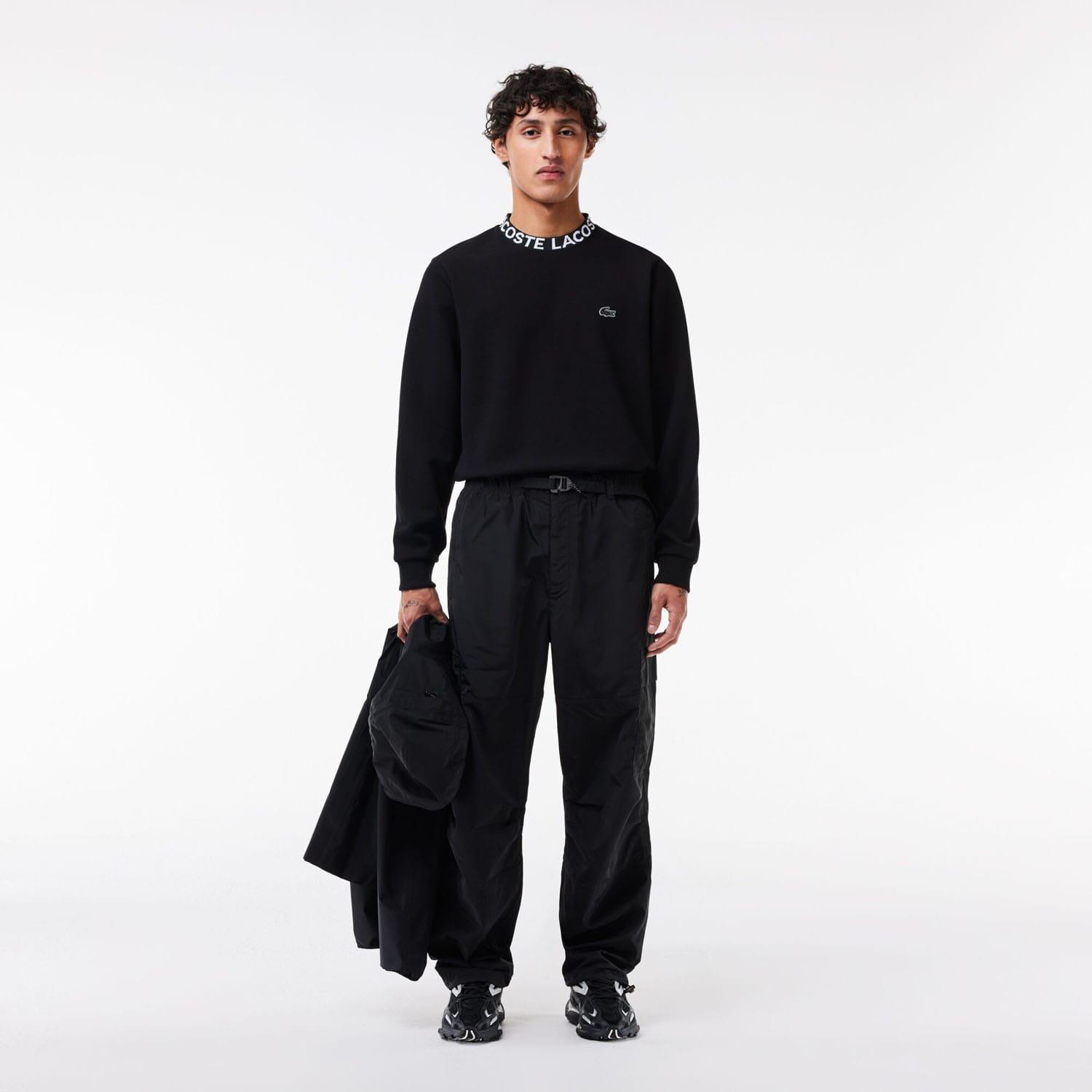 Black - Lacoste - Logo Crewneck Sweatshirt - 3