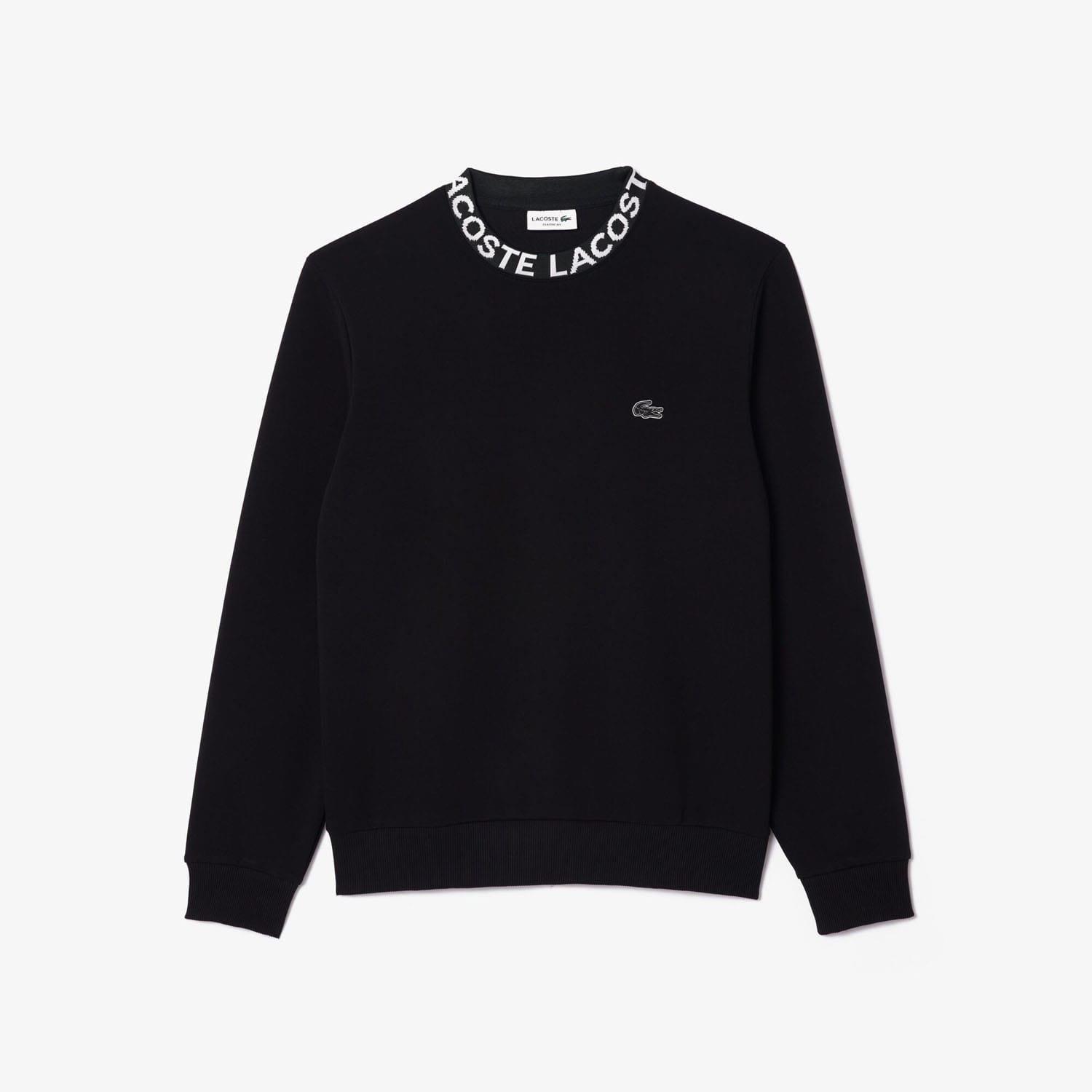 Black - Lacoste - Logo Crewneck Sweatshirt - 4