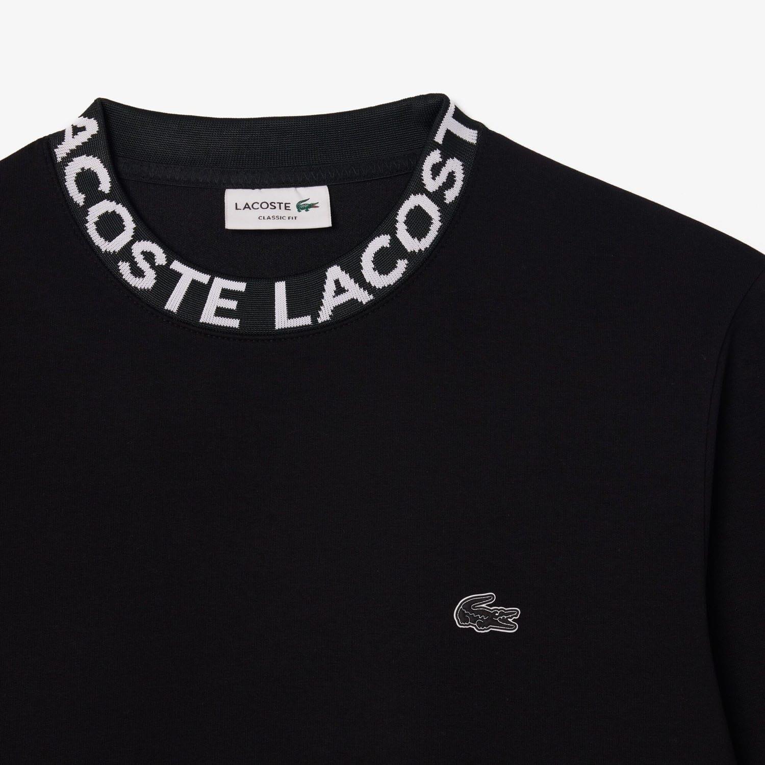 Black - Lacoste - Logo Crewneck Sweatshirt - 5