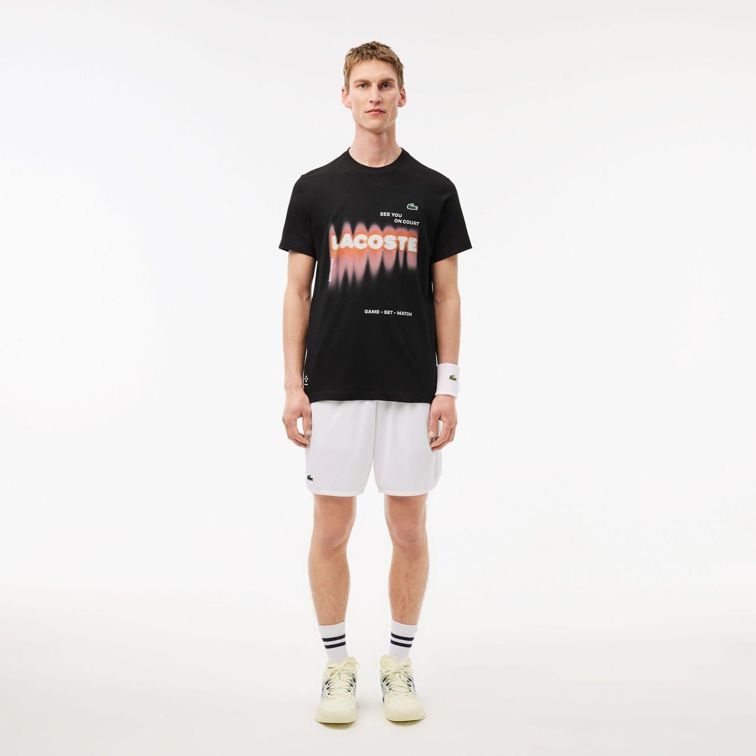 Black - Lacoste - Tennis X Daniil Medvedev T-Shirt - 3