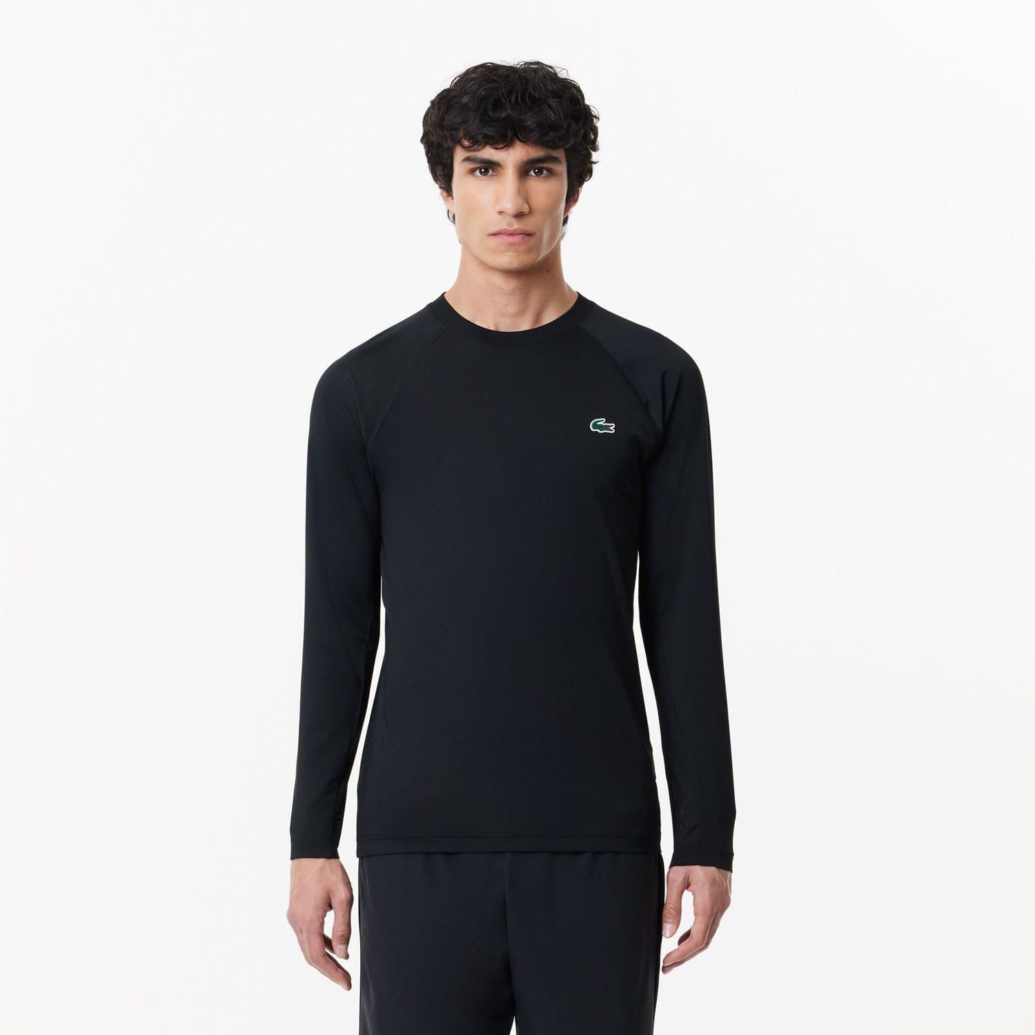 Black - Lacoste - Slim Fit Stretch Sport T-Shirt - 1