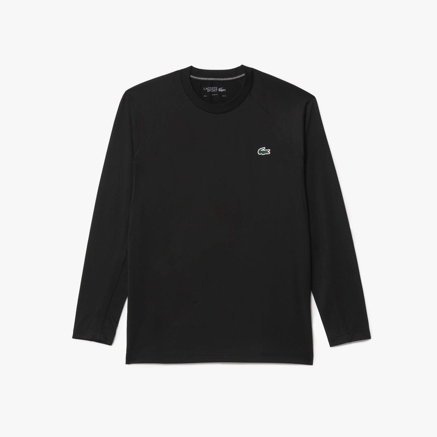 Black - Lacoste - Slim Fit Stretch Sport T-Shirt - 4