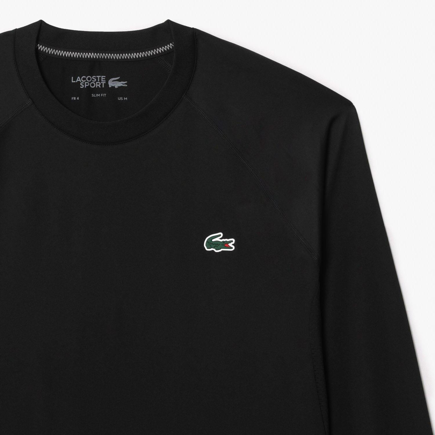Black - Lacoste - Slim Fit Stretch Sport T-Shirt - 5
