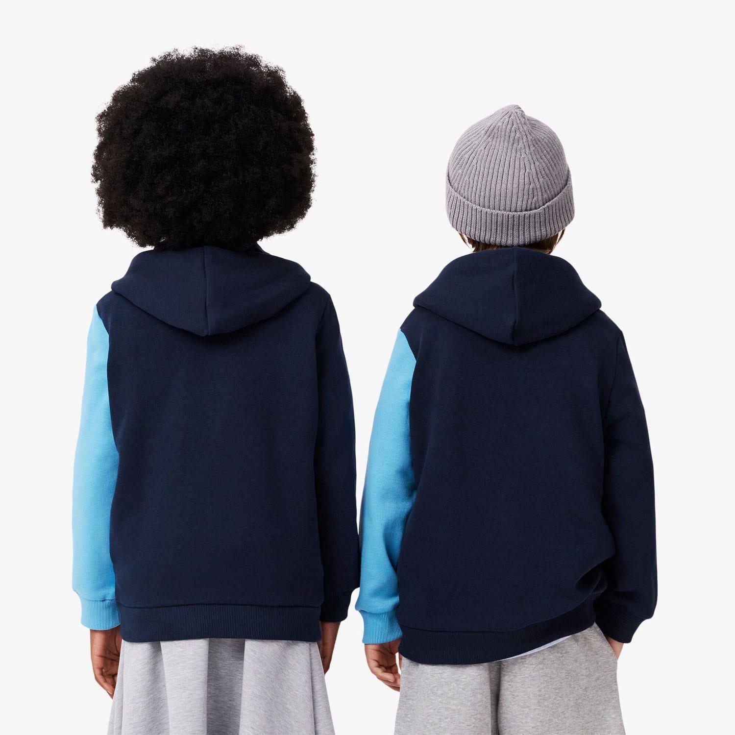 Navy - Lacoste - Argyle Motif Hoodie - 2