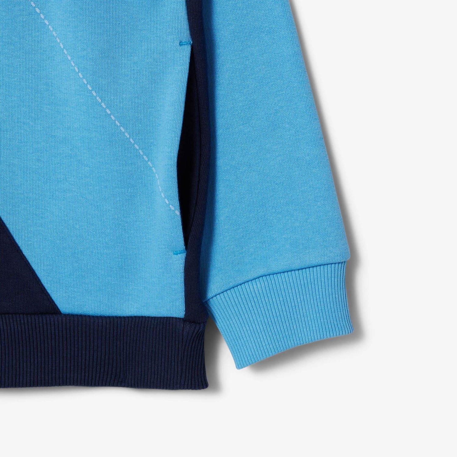 Navy - Lacoste - Argyle Motif Hoodie - 5