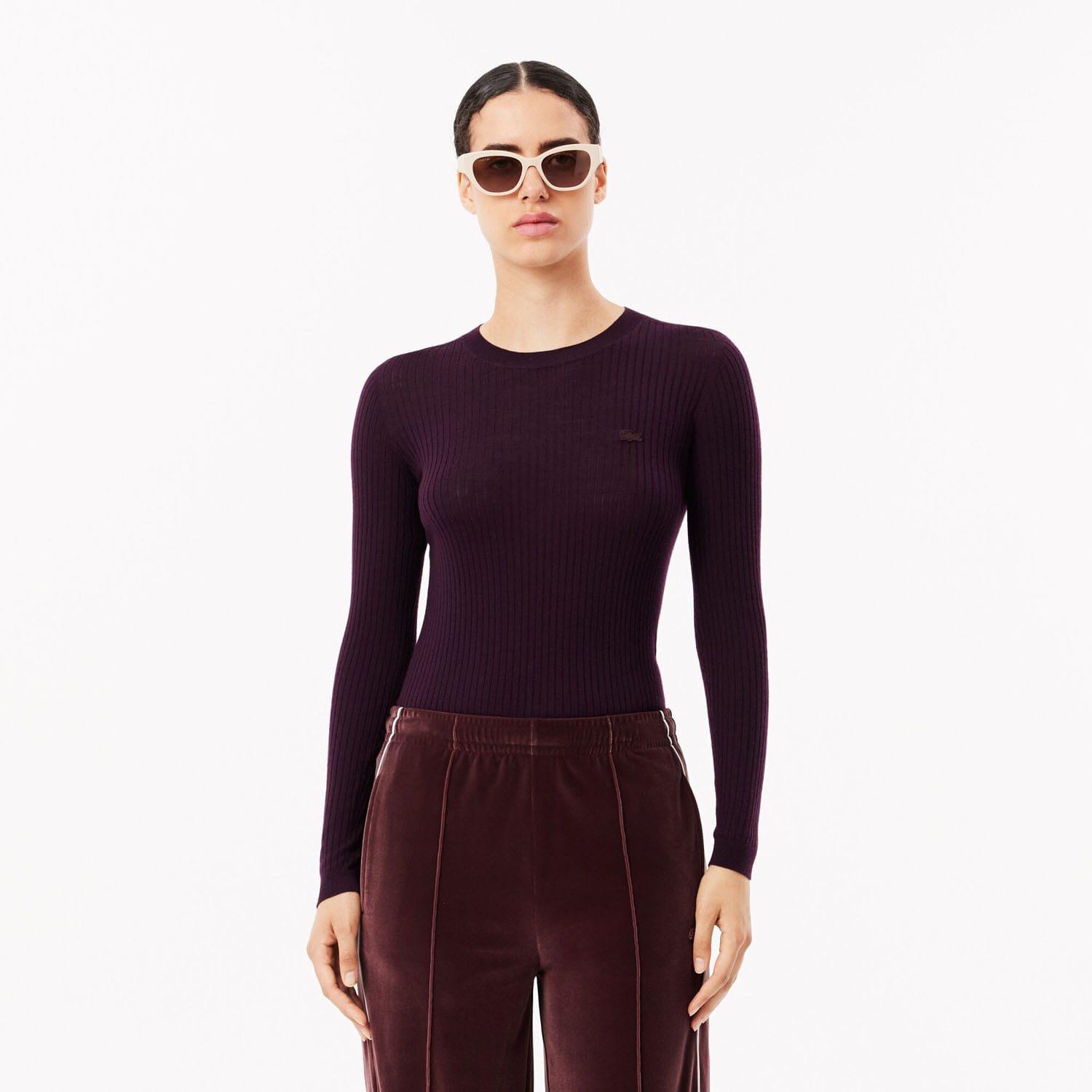 Lacoste Merino Wool 3D Rib Sweater