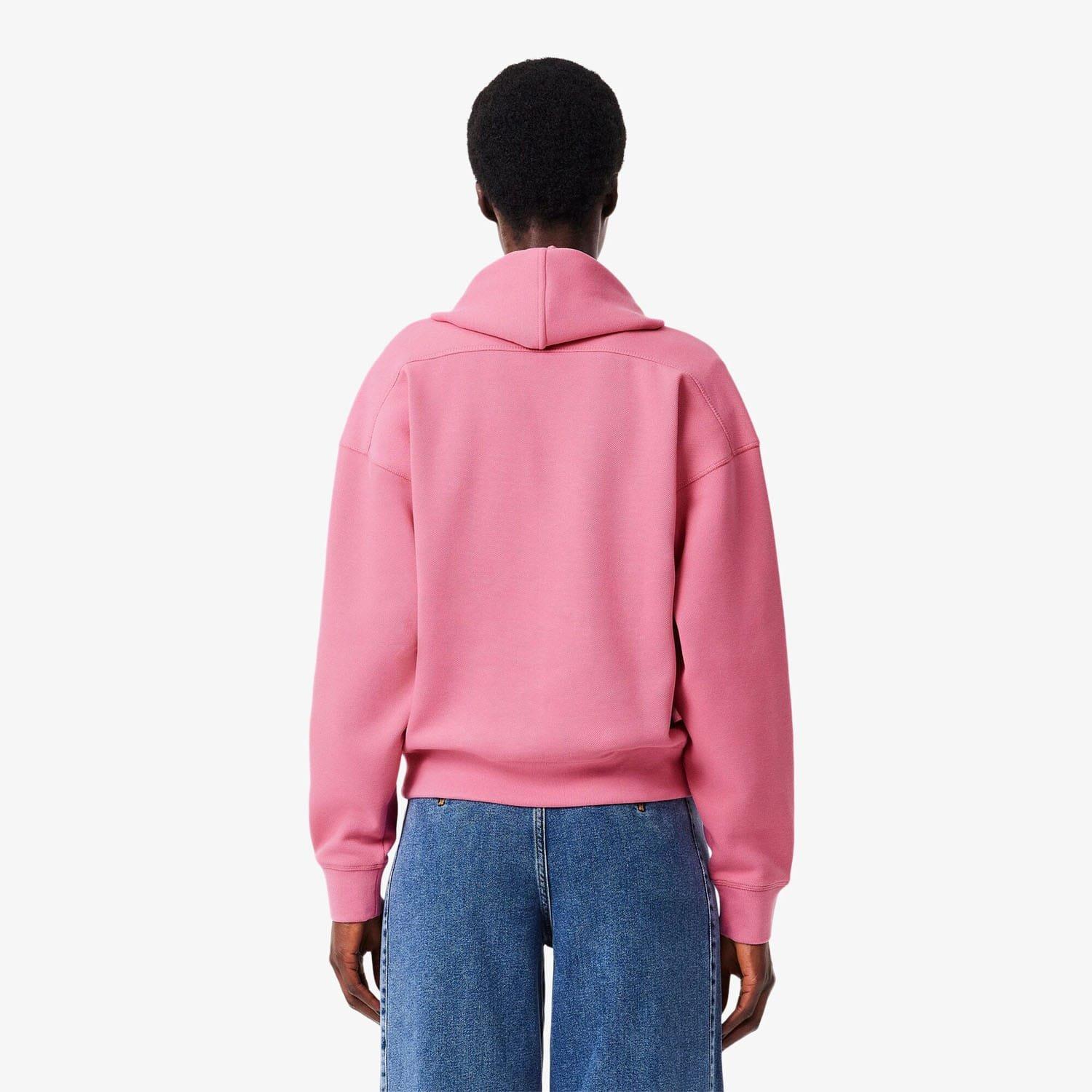 Pink - Lacoste - Zip-Up Piqu¿ Hoodie - 2