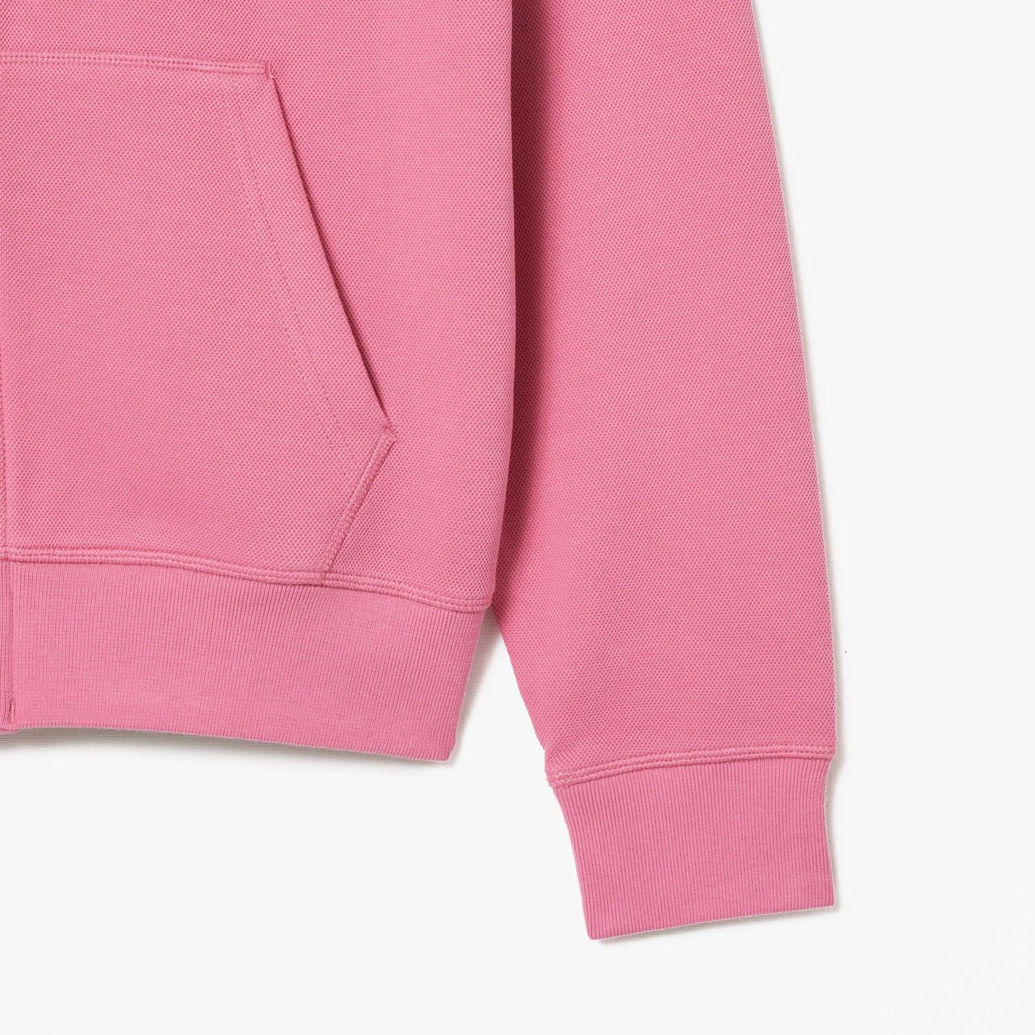 Pink - Lacoste - Zip-Up Piqu¿ Hoodie - 6
