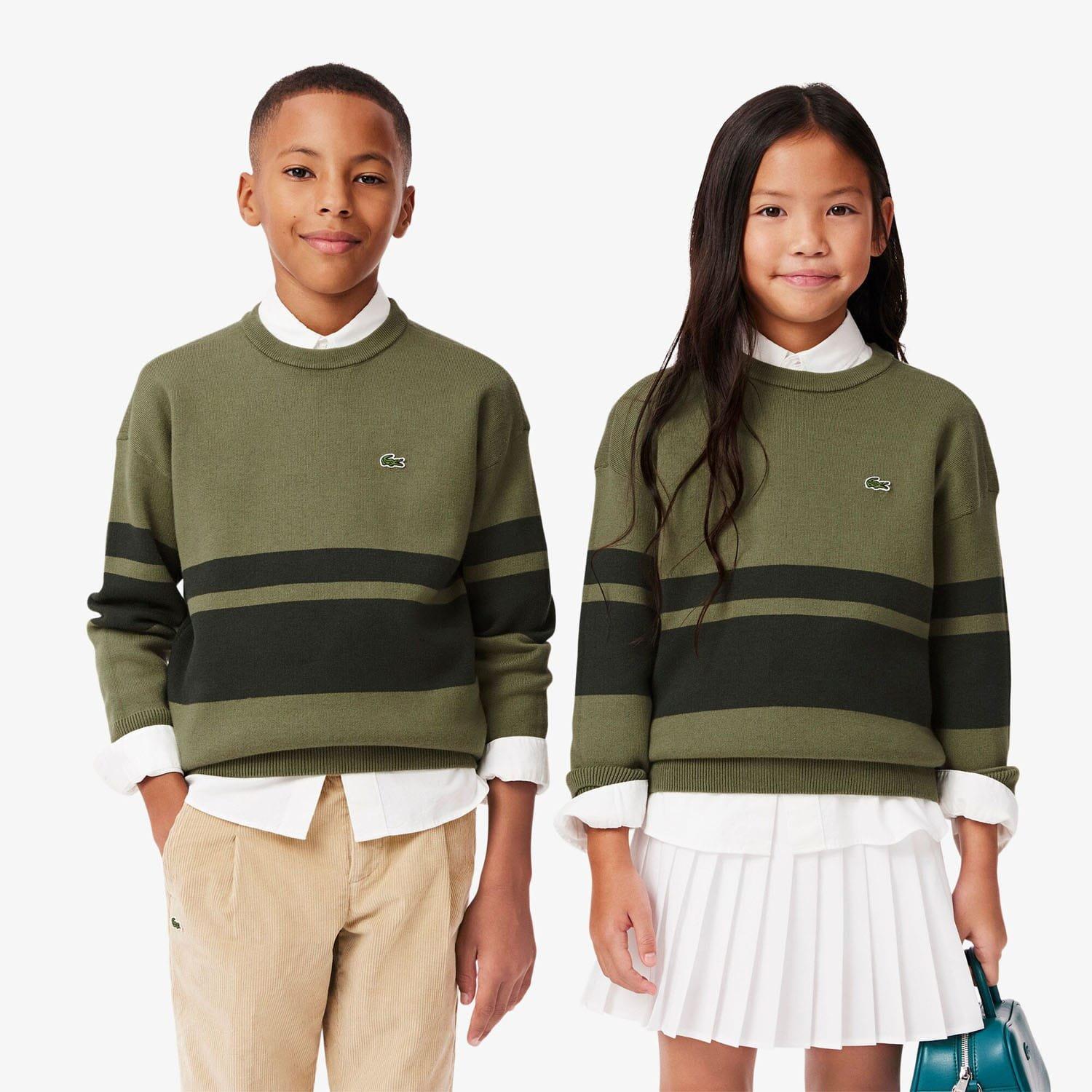 Green - Lacoste - Striped Sweatshirt - 1