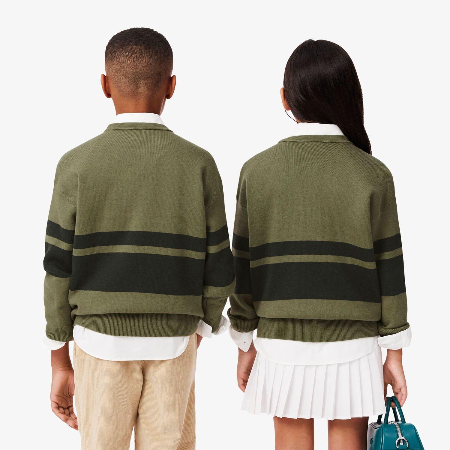 Green - Lacoste - Striped Sweatshirt - 2