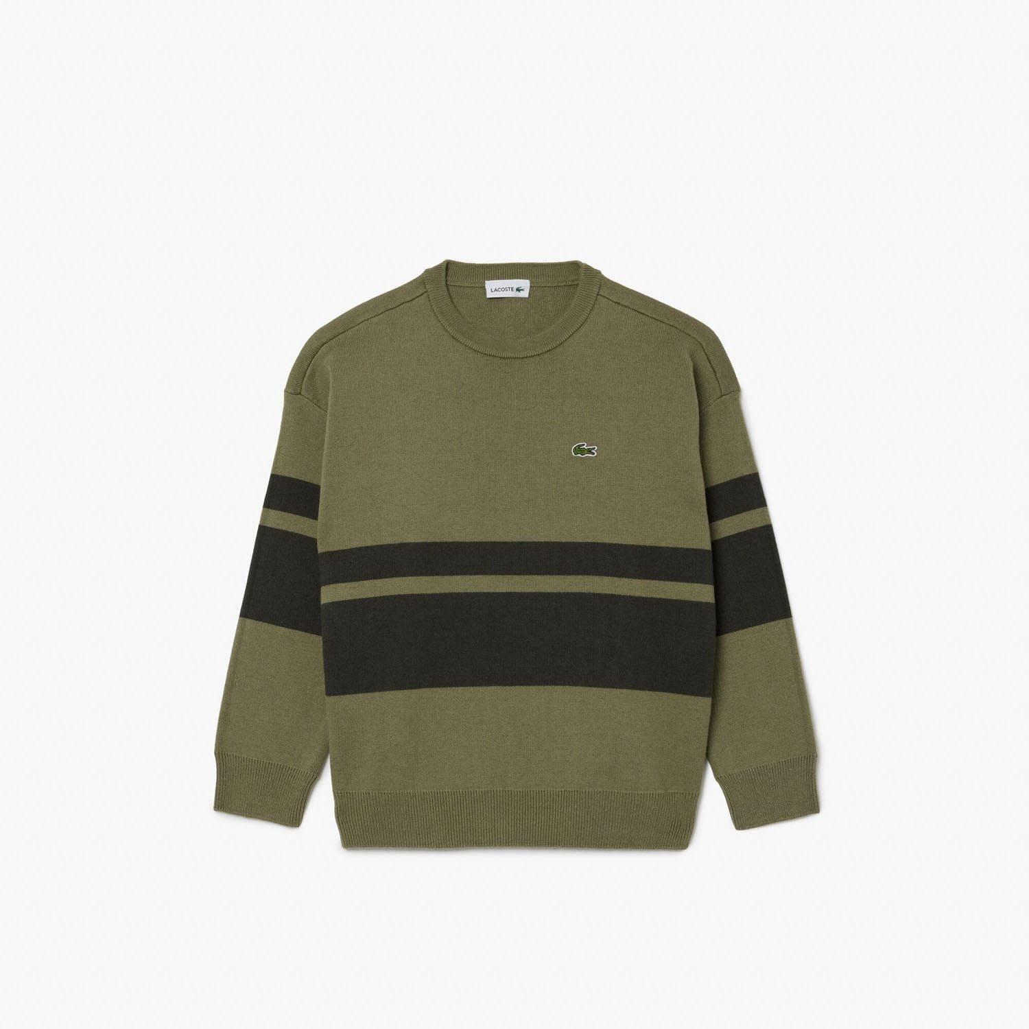 Green - Lacoste - Striped Sweatshirt - 4