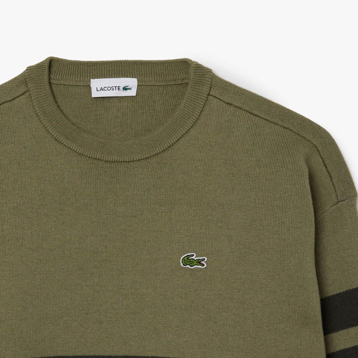 Green - Lacoste - Striped Sweatshirt - 5