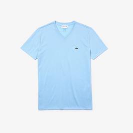 Lacoste Lightweight Cotton Pima V-Neck T-Shirt