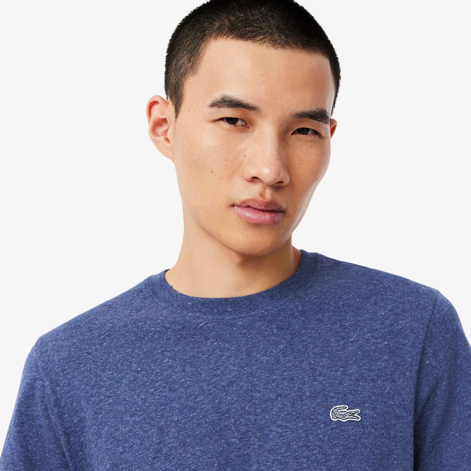Navy - Lacoste - Mercerized Cotton T-Shirt - 5