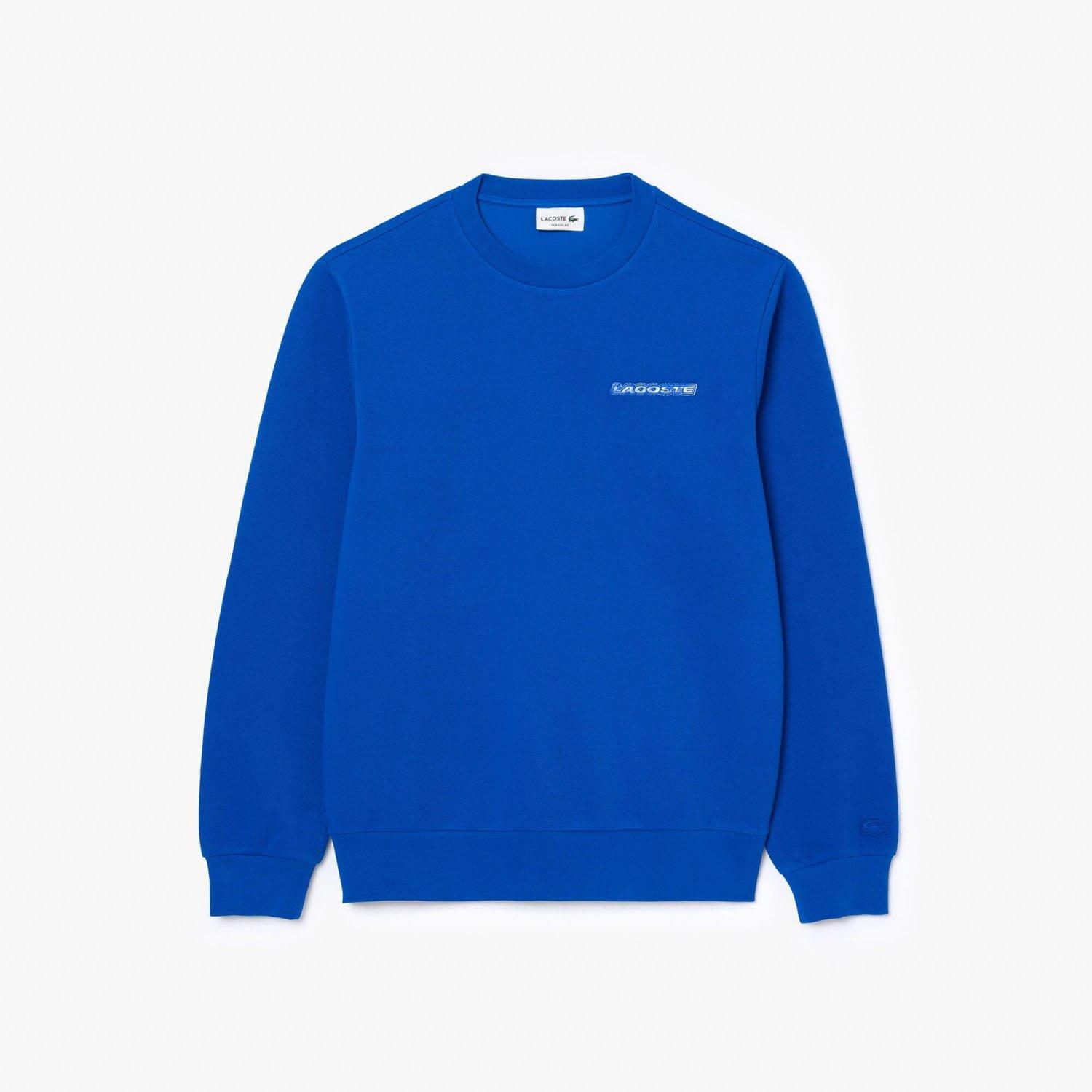 Blue - Lacoste - Piqu¿ Badge Accent Sweatshirt - 4