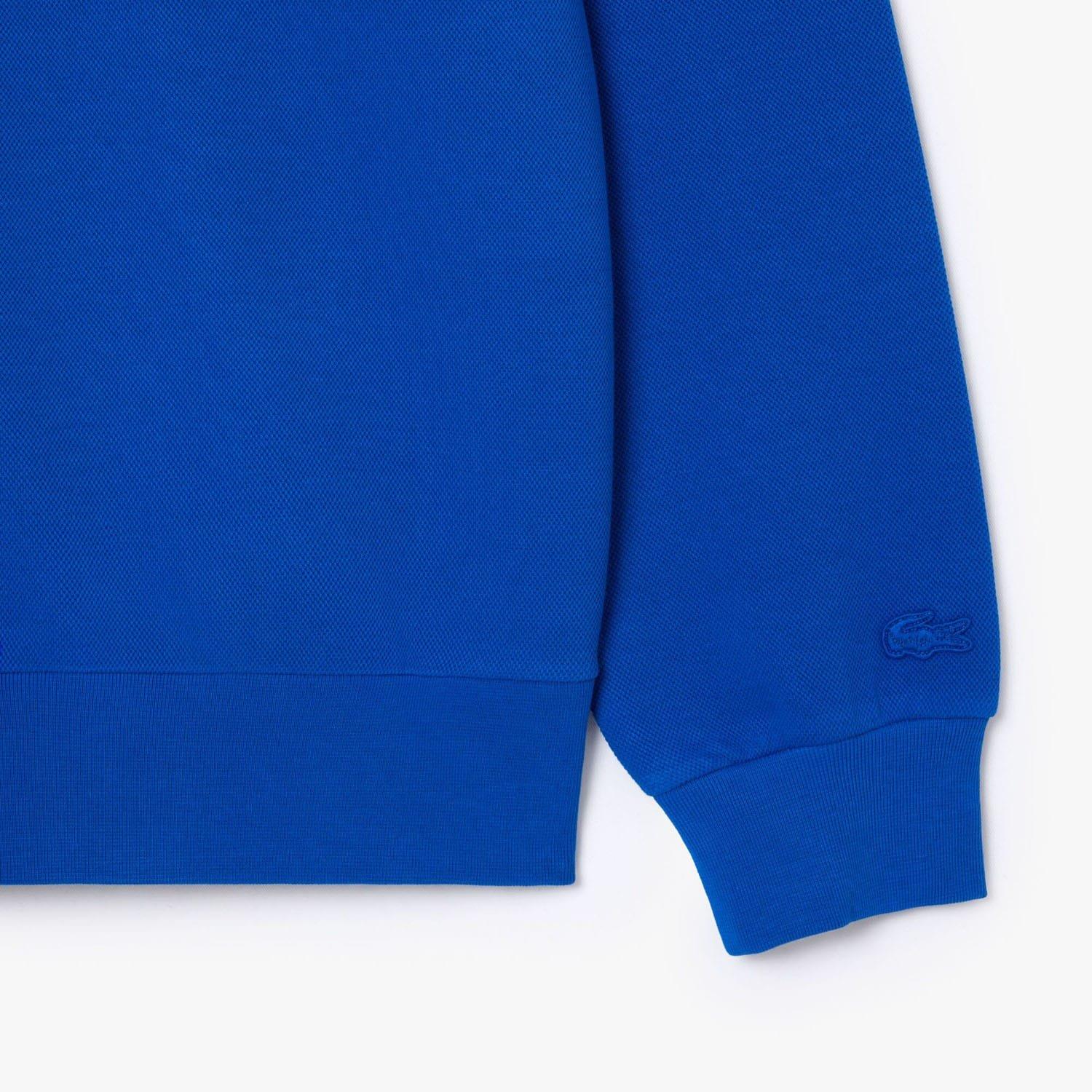 Blue - Lacoste - Piqu¿ Badge Accent Sweatshirt - 5
