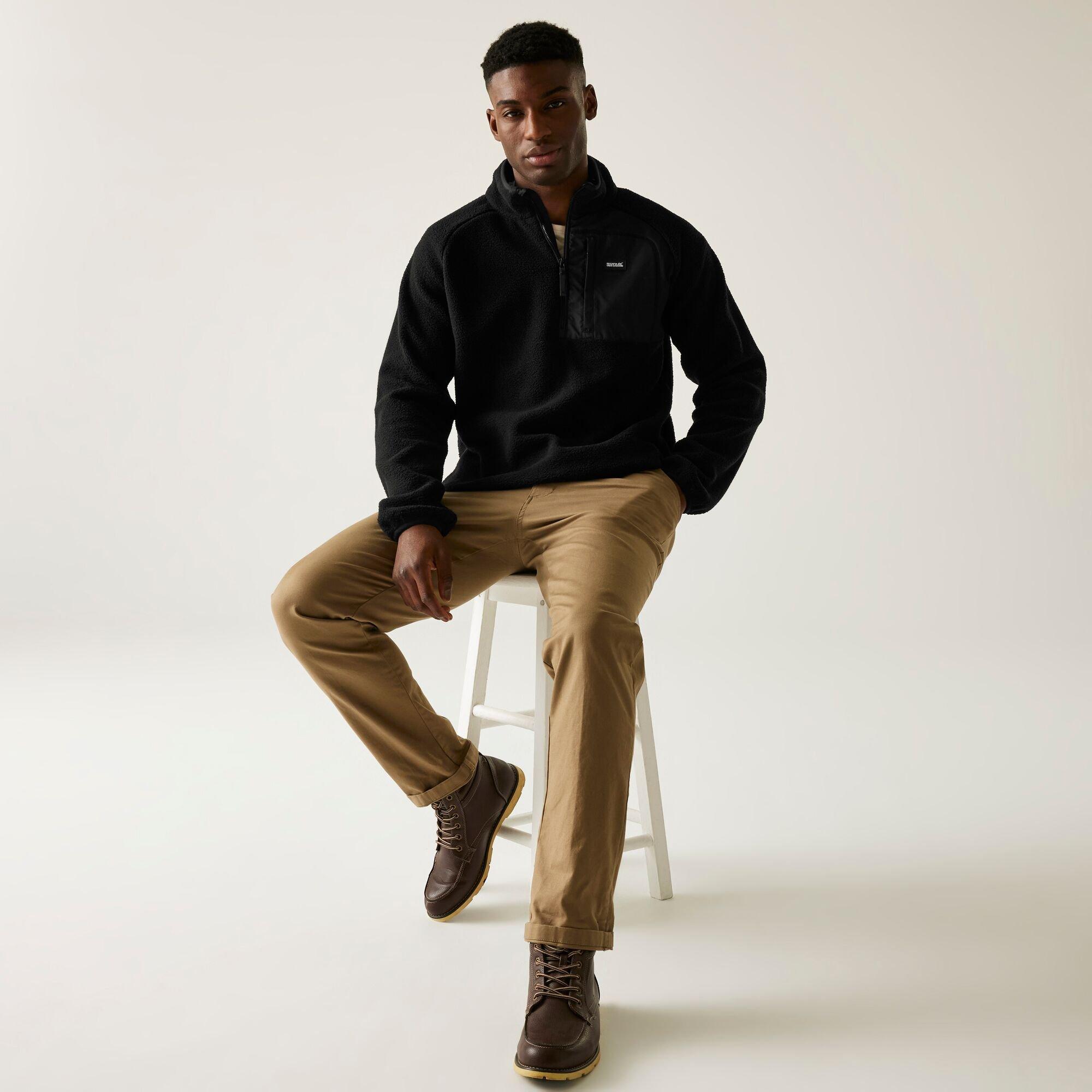 Black - Regatta - Men's Frankie Borg Full Zip Fleece - 3