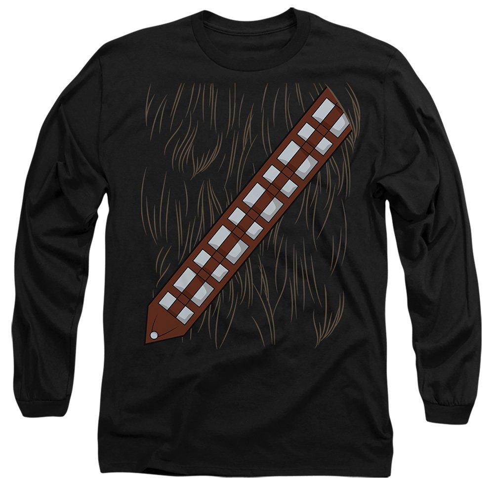 Black - Star Wars - Star Wars Chewbacca Costume Long Sleeve T-Shirt B - 1