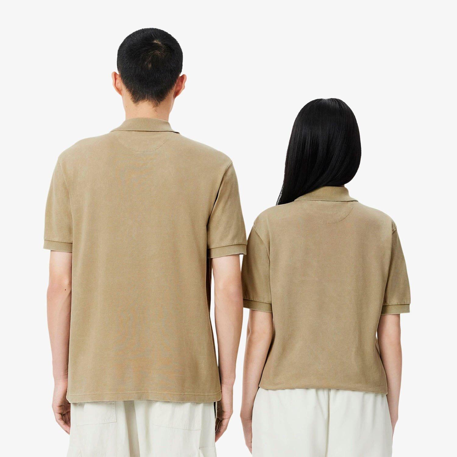 Beige - Lacoste - Classic Fit L.12.12 Washed Effect Polo Shirt - 2