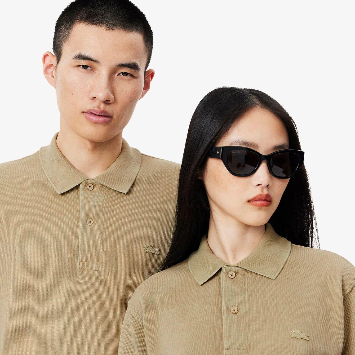 Beige - Lacoste - Classic Fit L.12.12 Washed Effect Polo Shirt - 6