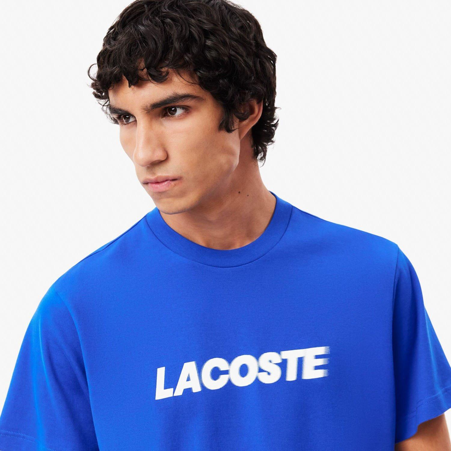 Blue - Lacoste - Heavy Cotton Logo T-Shirt - 6