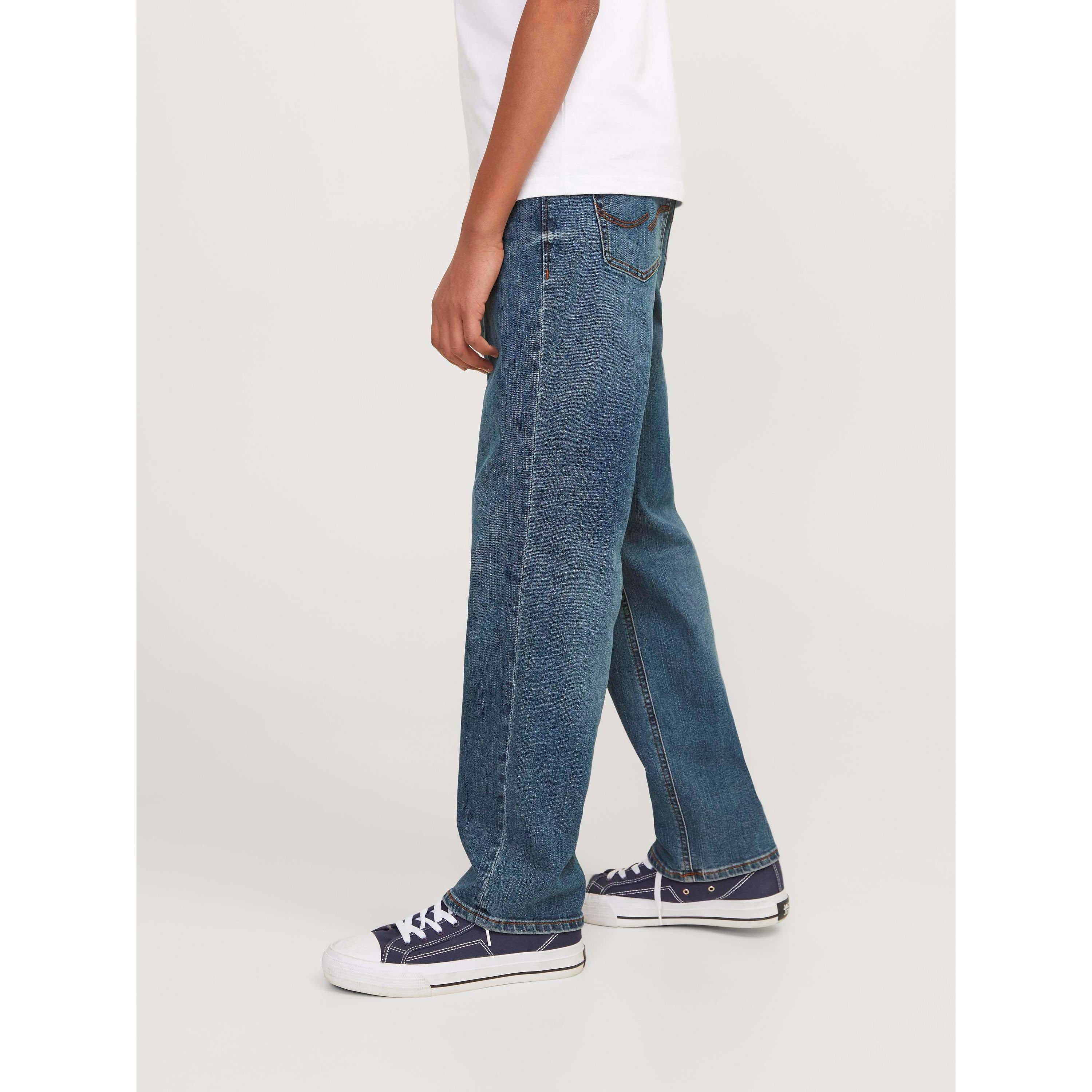 Blue Denim - Jack and Jones - Clark 223 Wide Leg Jeans Junior Boys - 6