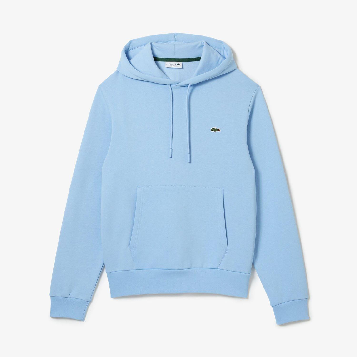 Light Blue - Lacoste - Organic Cotton Hoodie - 4