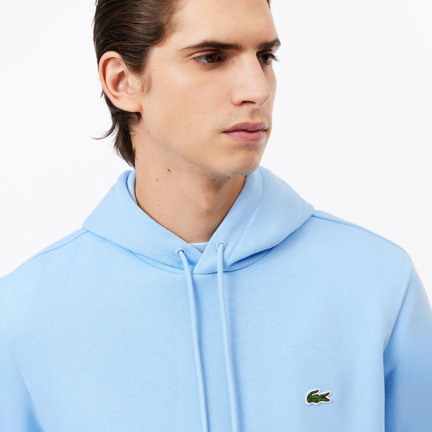 Light Blue - Lacoste - Organic Cotton Hoodie - 5