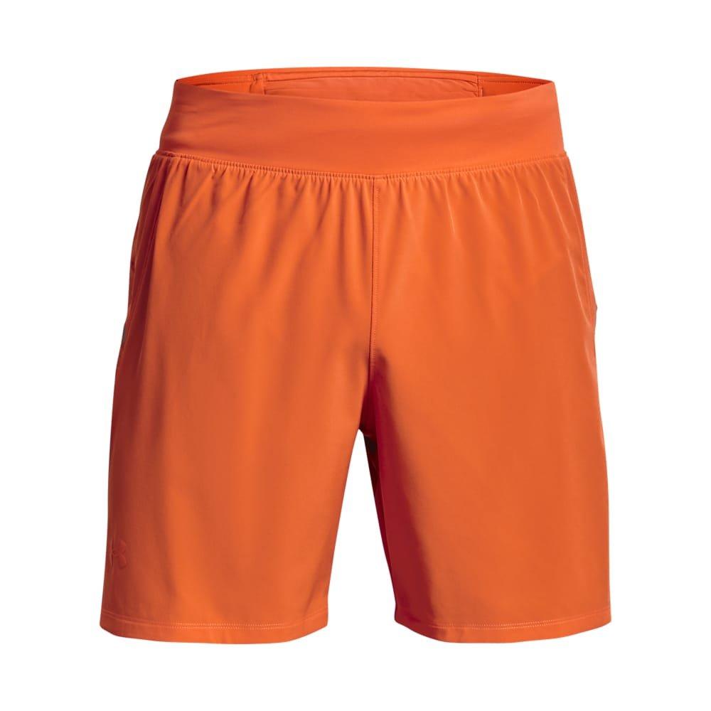 Orange - Under Armour - Launch Pro 7 Inch Shorts - 1