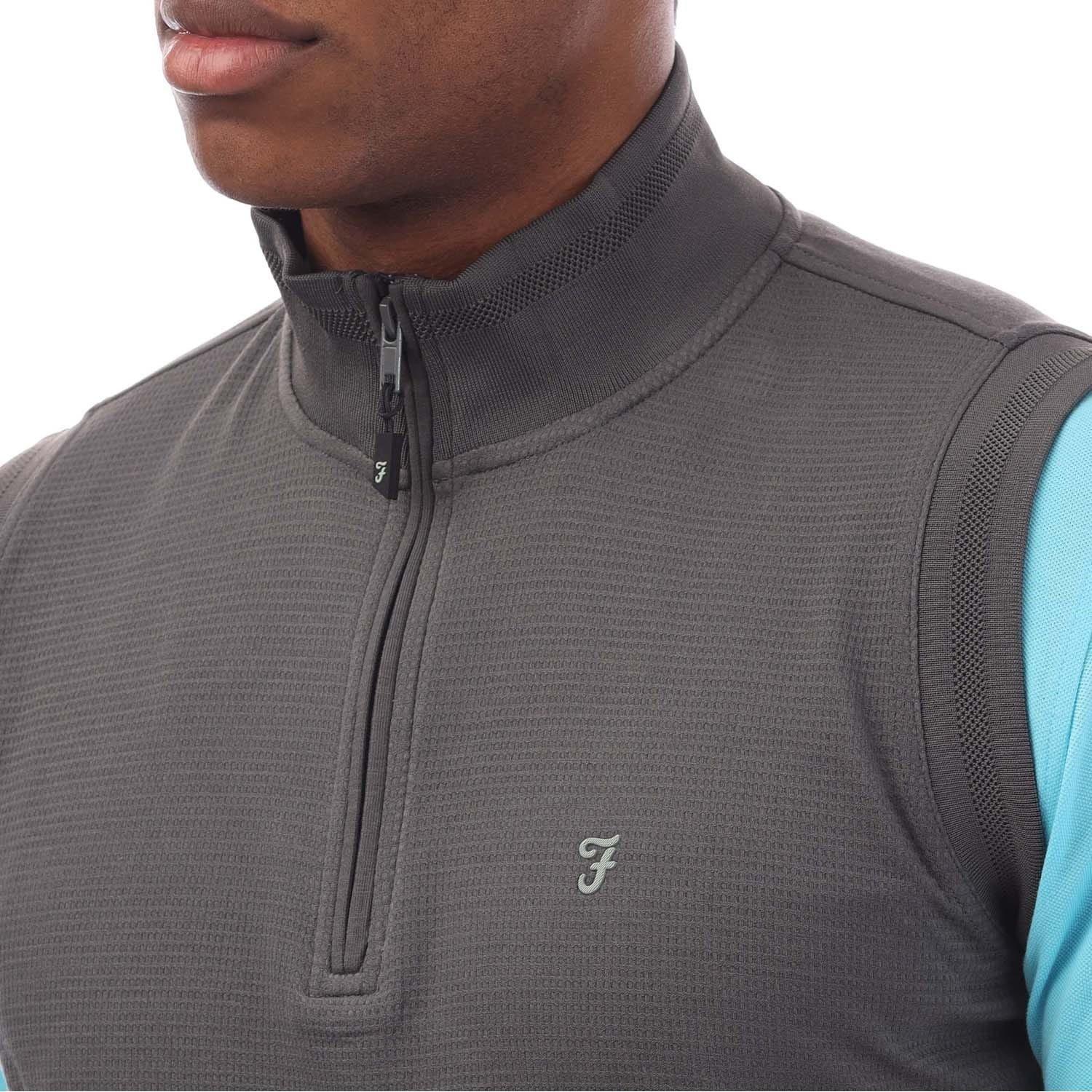 Grey - Farah - Clint Midlayer Gilet - 2