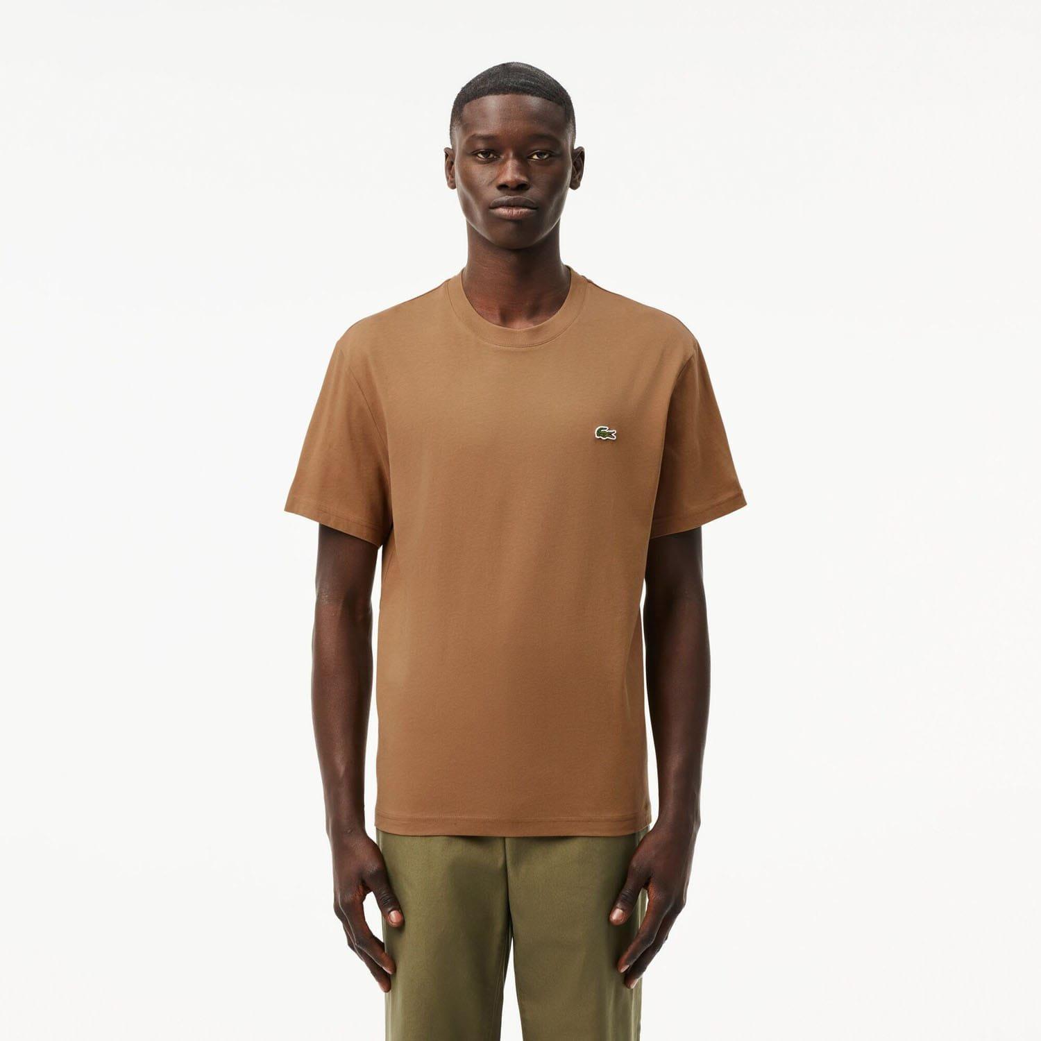 Lacoste Cotton T-Shirt - Brown - S