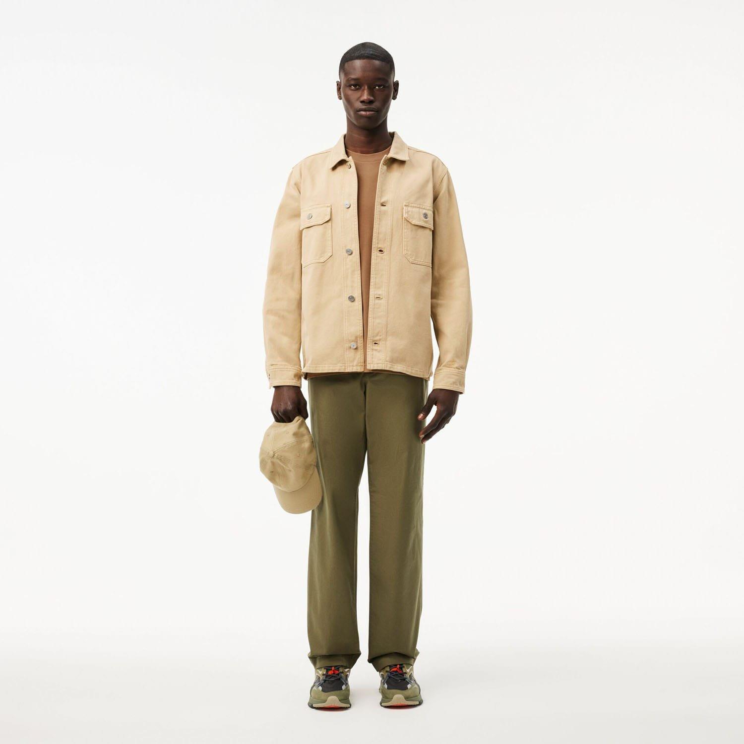 Brown - Lacoste - Cotton T-Shirt - 3