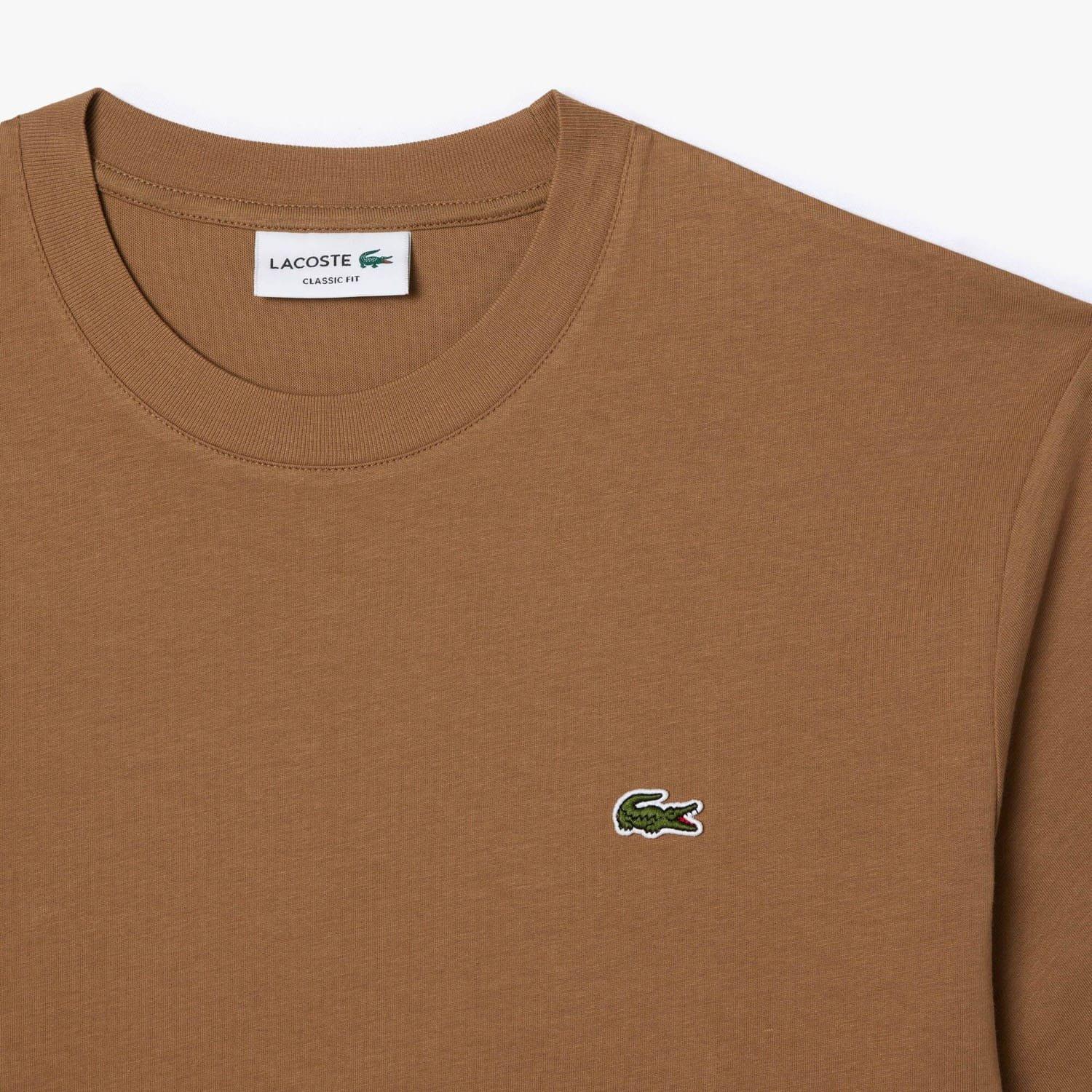 Brown - Lacoste - Cotton T-Shirt - 6