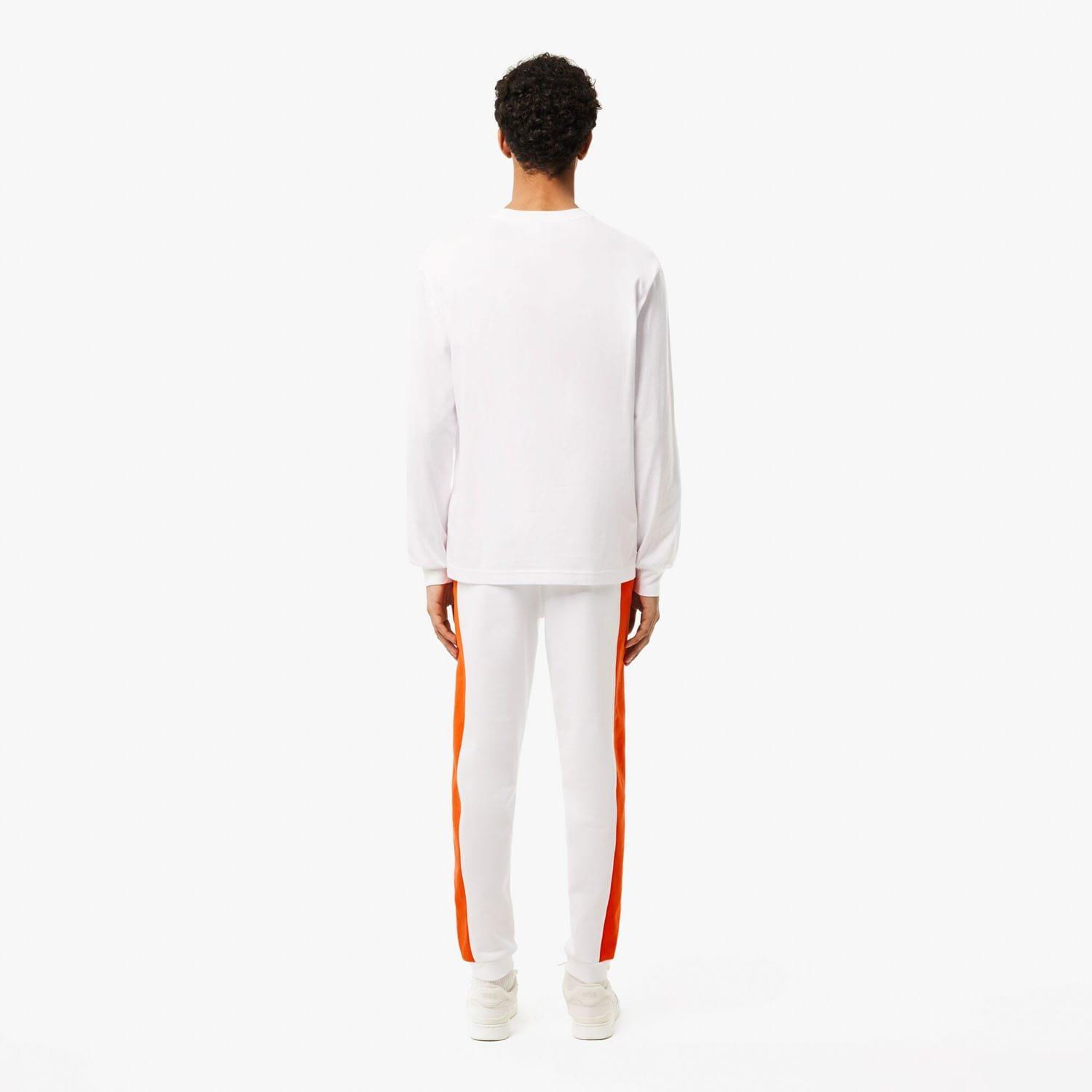 White Orange - Lacoste - Tapered Leg Sweatpants - 2