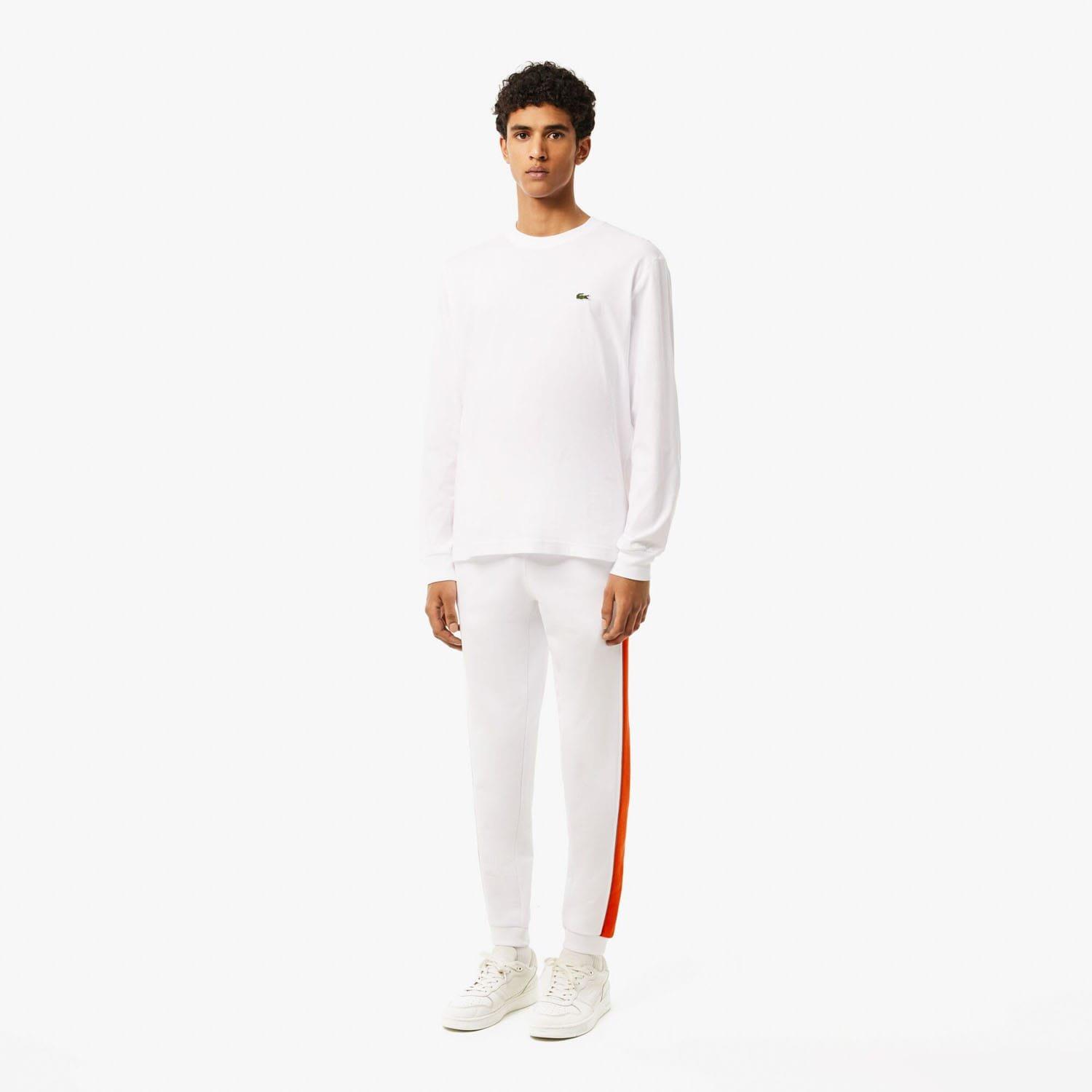 White Orange - Lacoste - Tapered Leg Sweatpants - 3