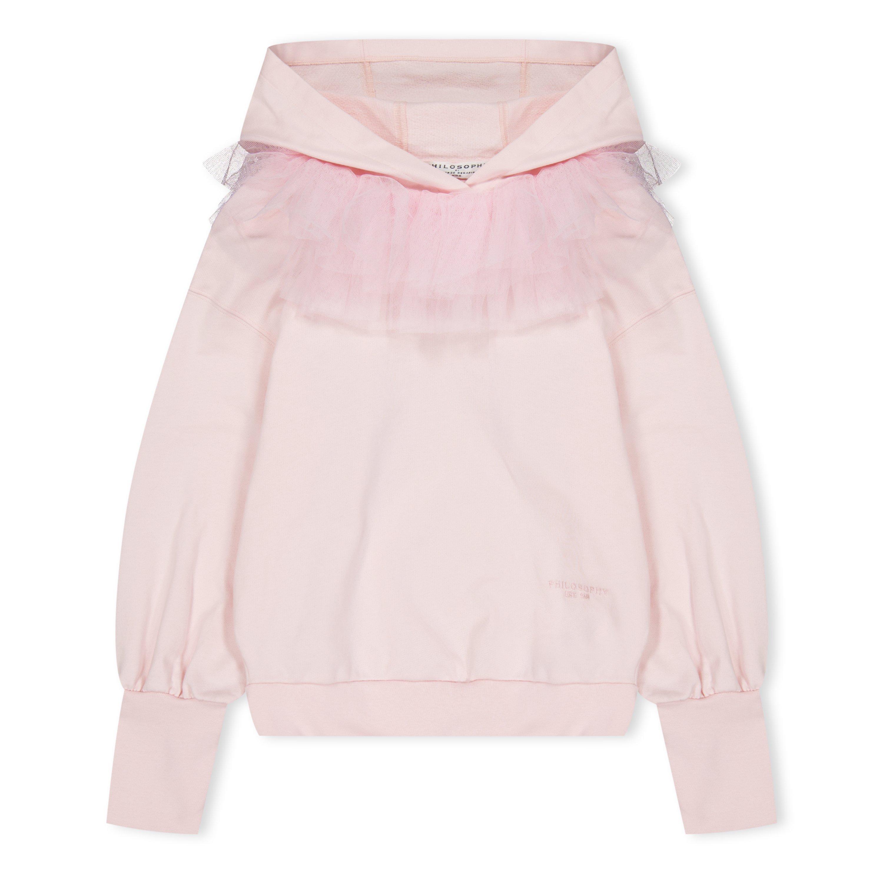 Light Pink - Philosophy di Lorenzo Serafini - Kids' Ruffled Collar Crew Neck Jumper - 1