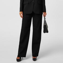 Alexander Wang Logo Waistband Straight Leg Trousers