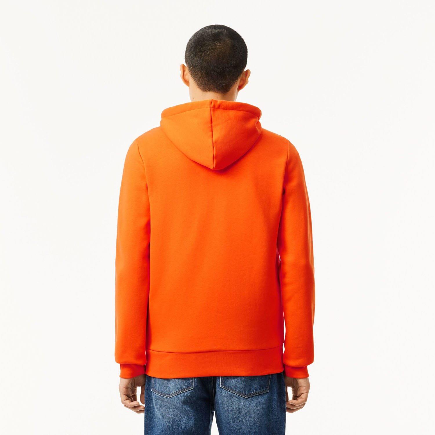 Orange - Lacoste - Zip-Up Fleece Hoodie - 2