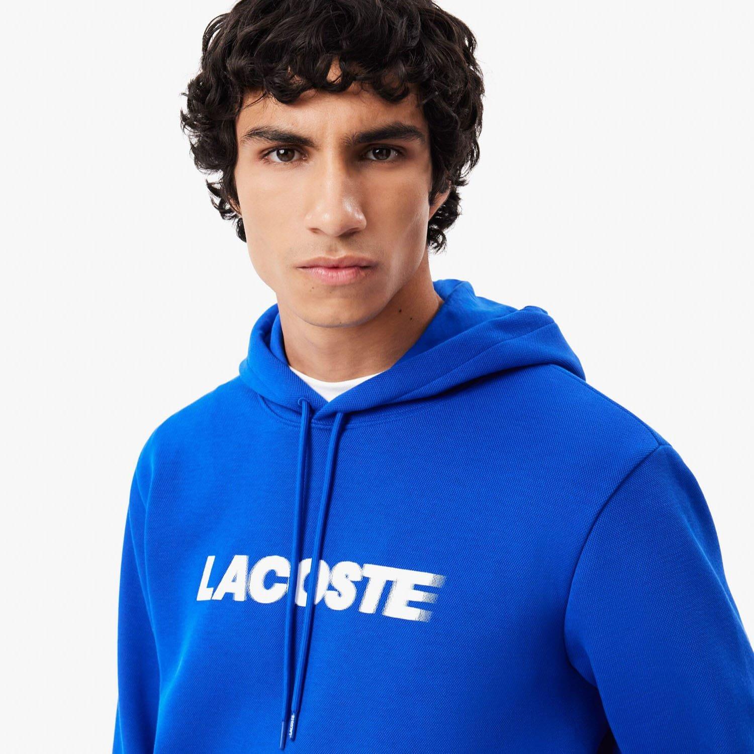 Blue - Lacoste - Piqu¿ Hoodie - 3