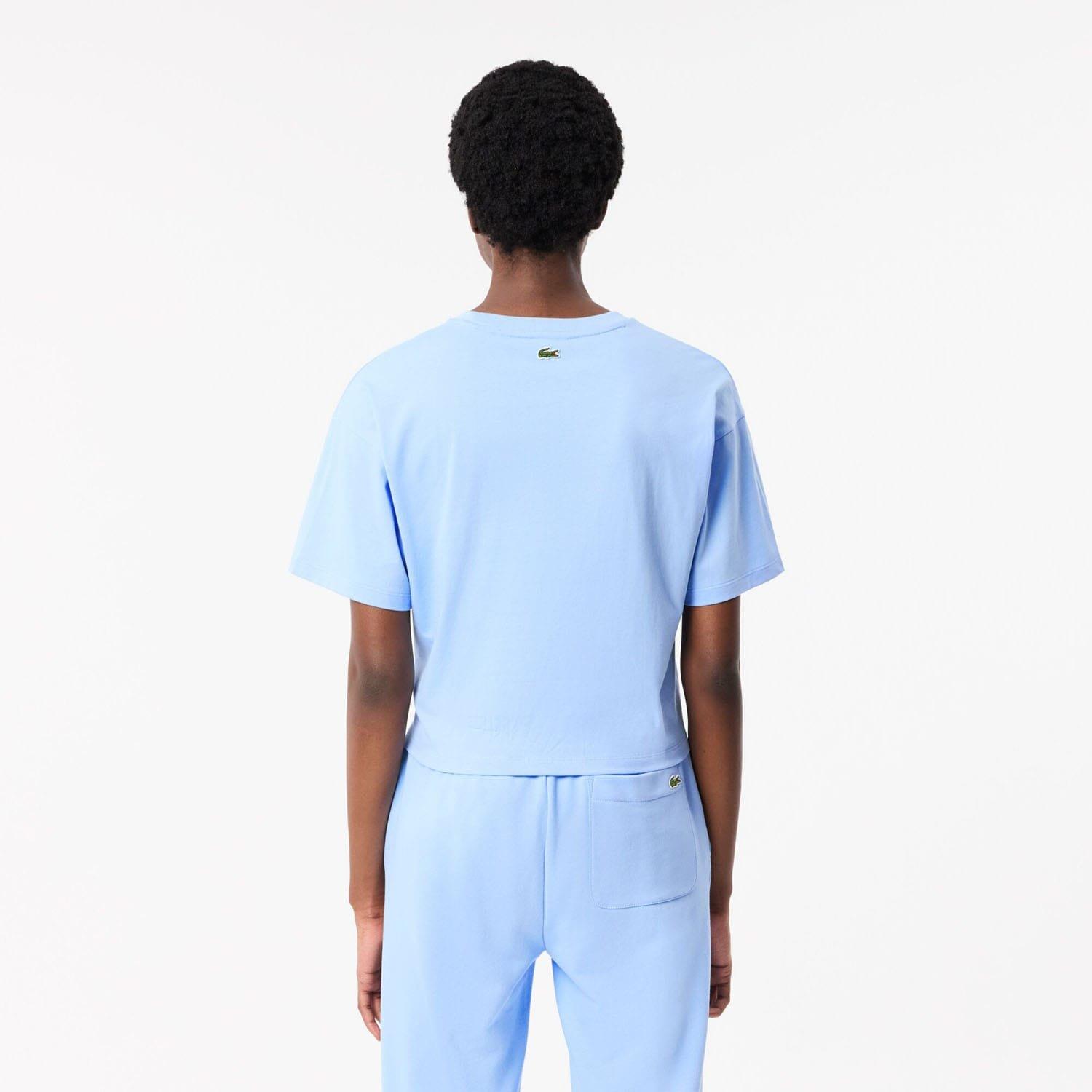 Light Blue - Lacoste - Cotton Logo T-Shirt - 2