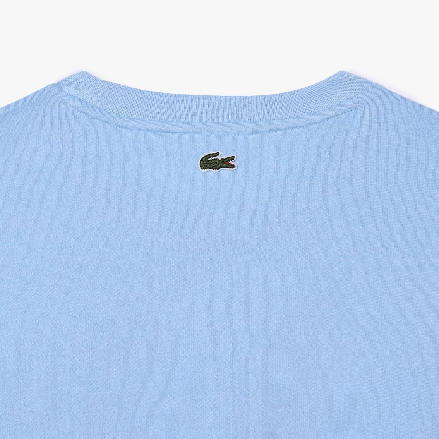 Light Blue - Lacoste - Cotton Logo T-Shirt - 5